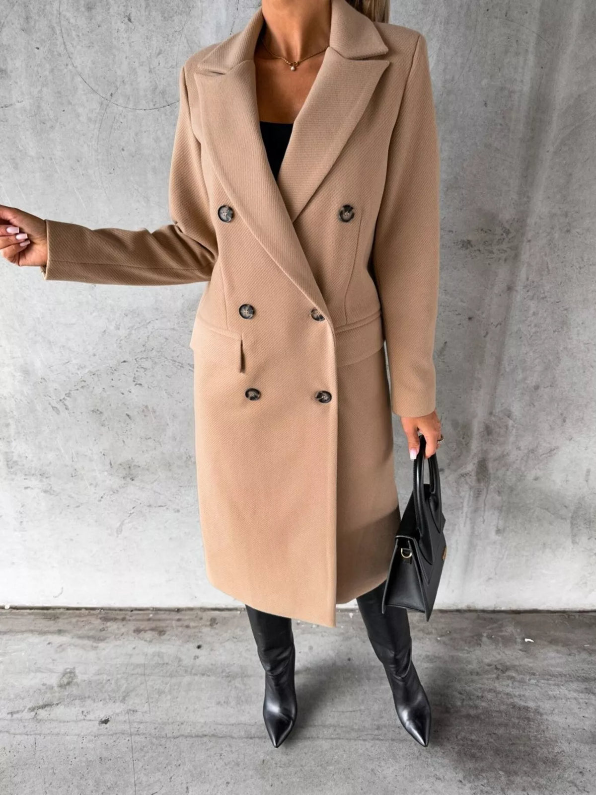 Manteau Calypso – long croisé – photo produit 7