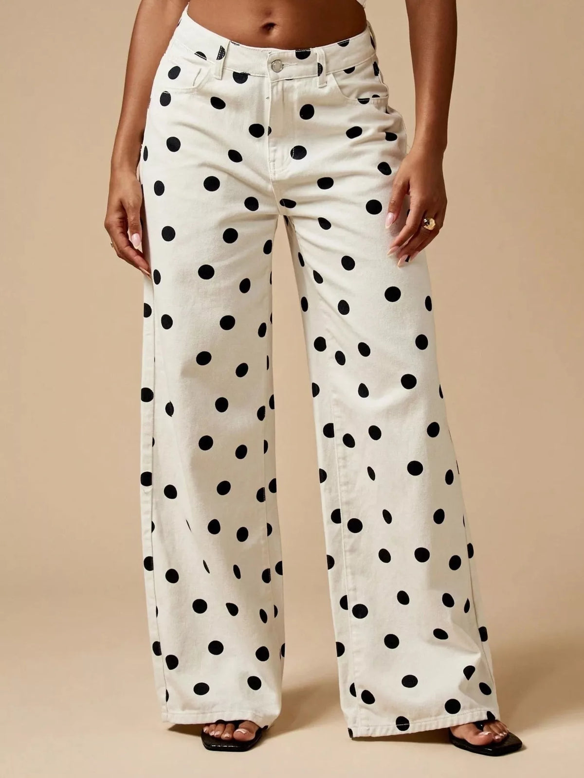 Jean Diva large à pois – photo produit 2