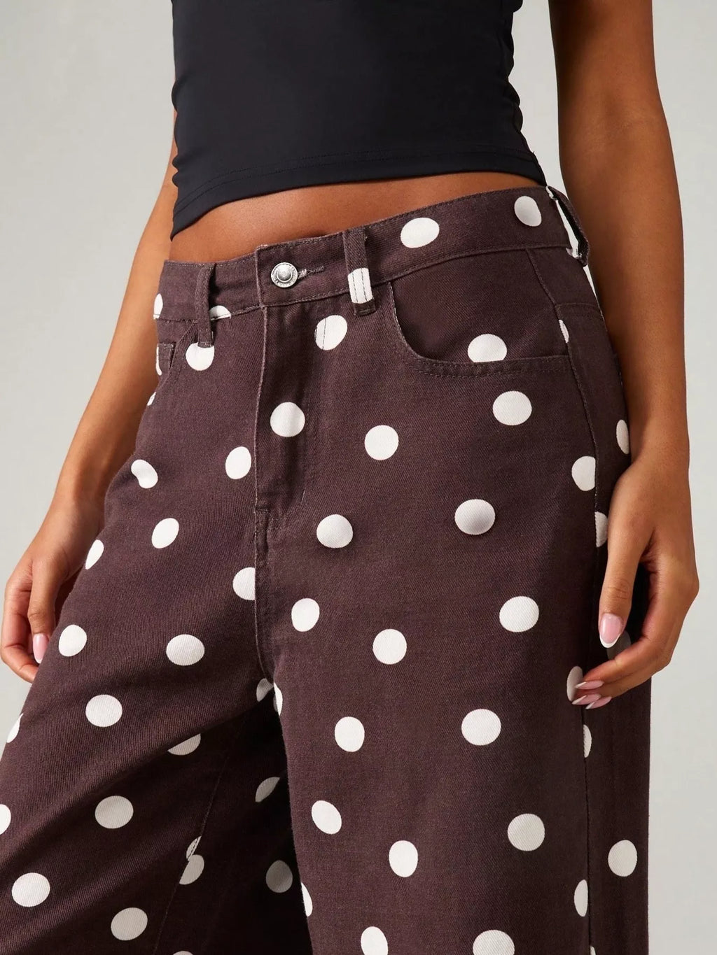 Jean Diva large à pois – photo produit 9