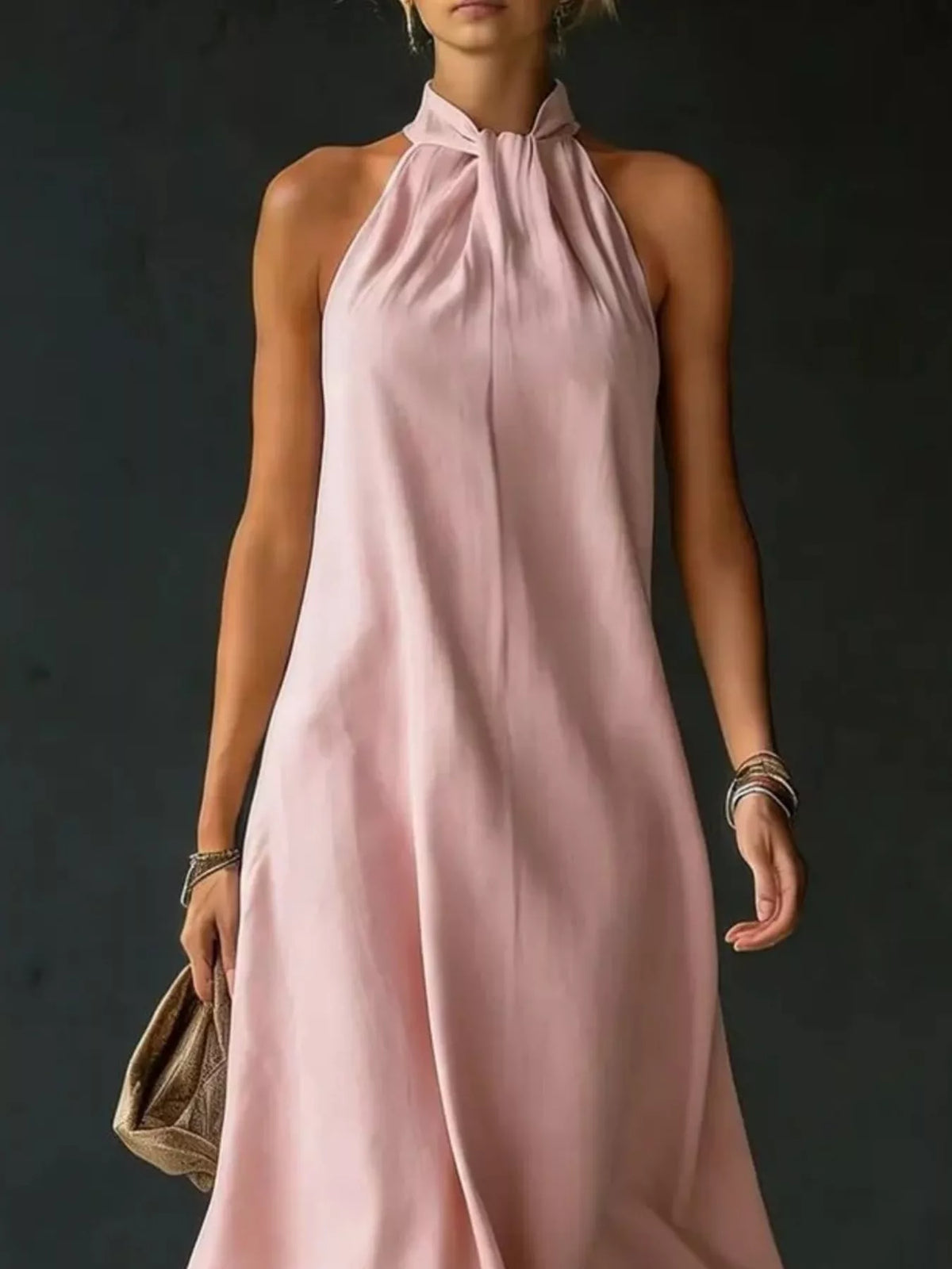 Robe Éléna – longue dos nu grande taille – photo produit 6