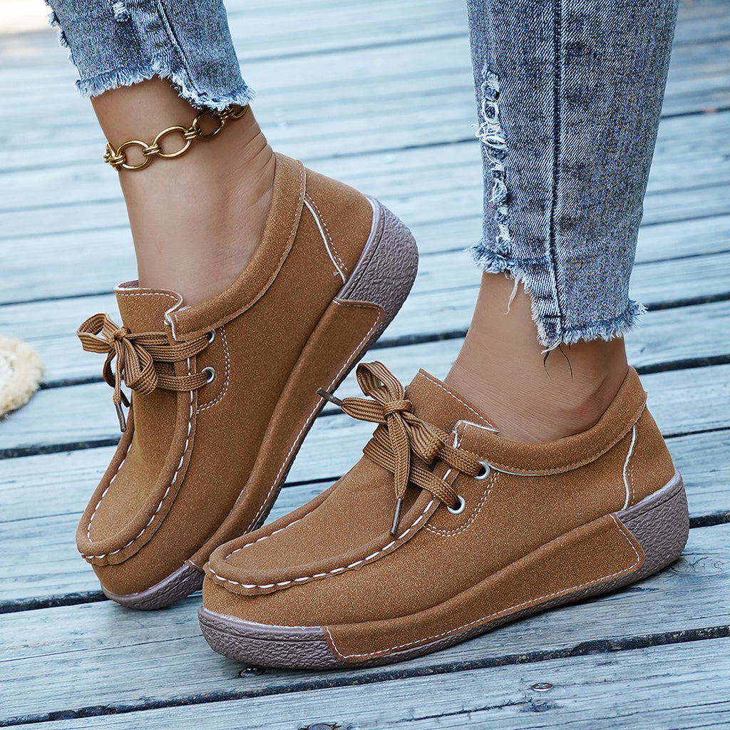 Baskets Aileen en daim – photo produit 15