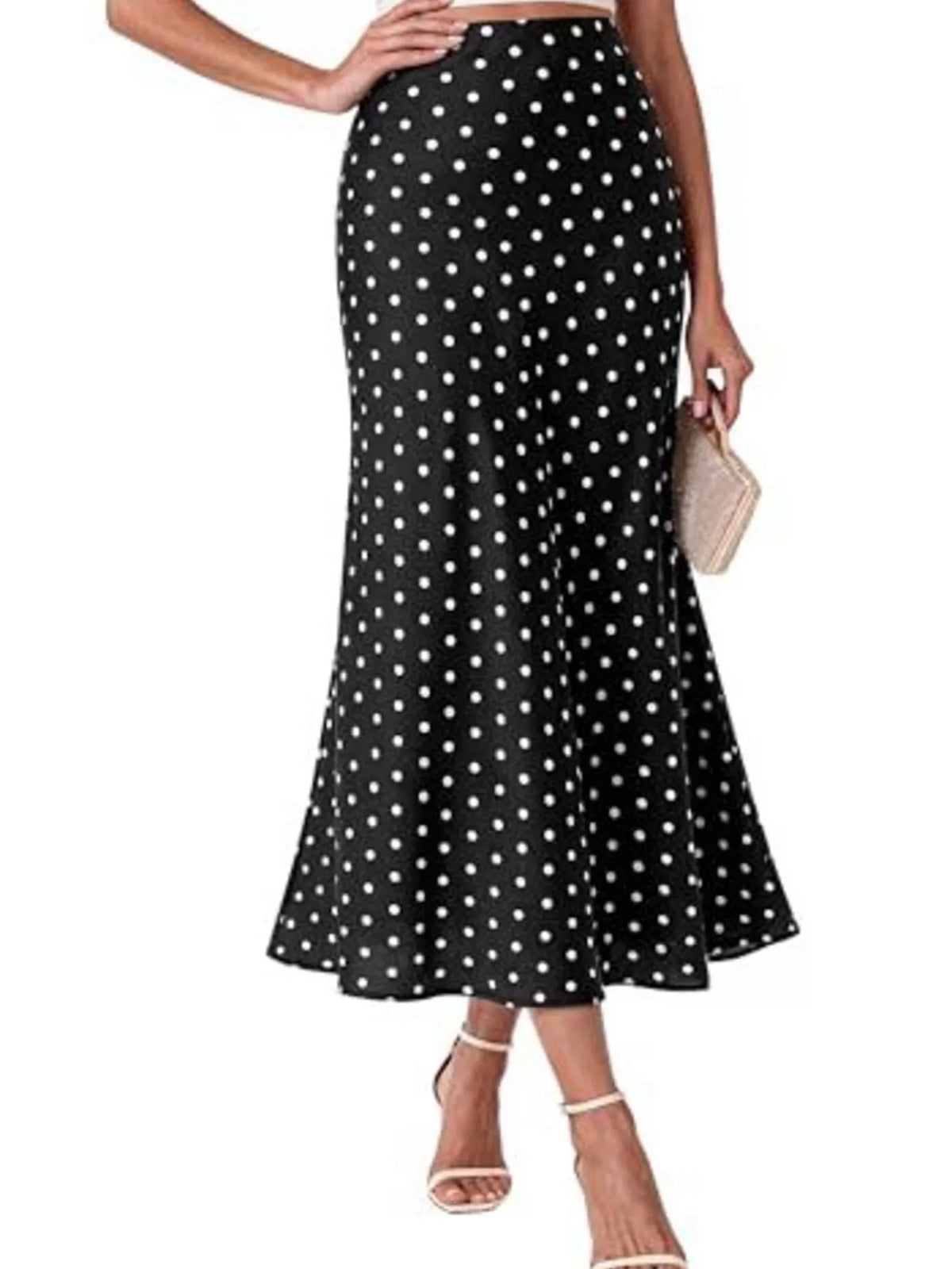 Jupe Erell – midi sirène taille haute – photo produit 3