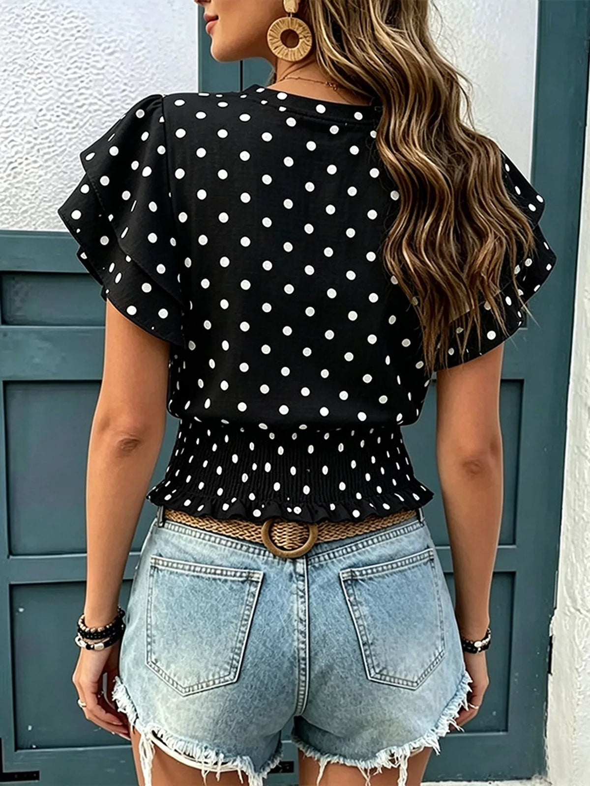 Blouse Albane à pois – photo produit 5
