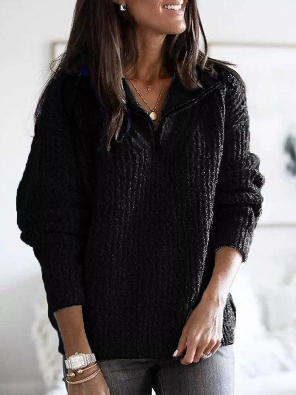 Pull Elsa demi-zip – photo produit 3