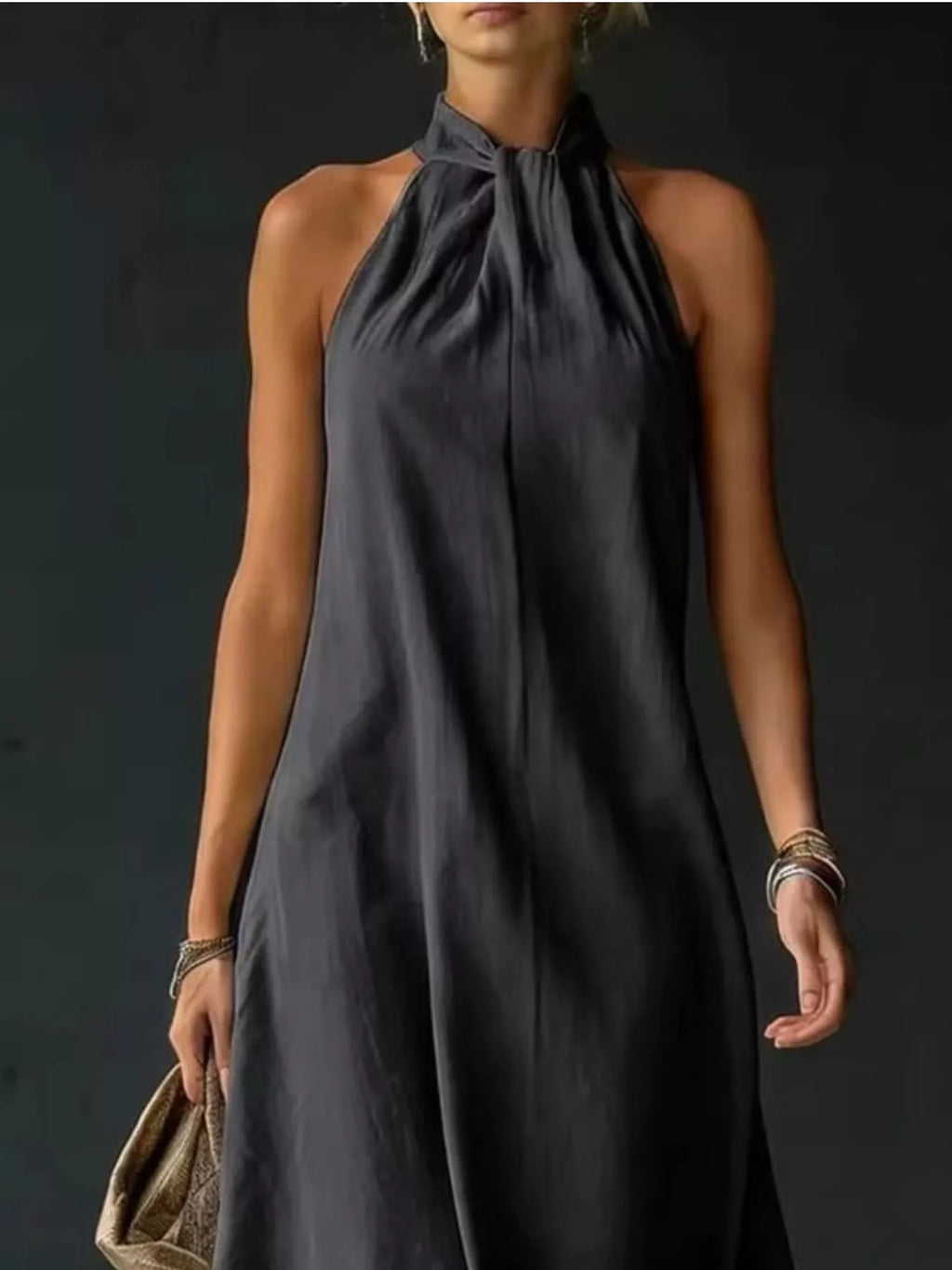 Robe Éléna – longue dos nu grande taille – photo produit 8