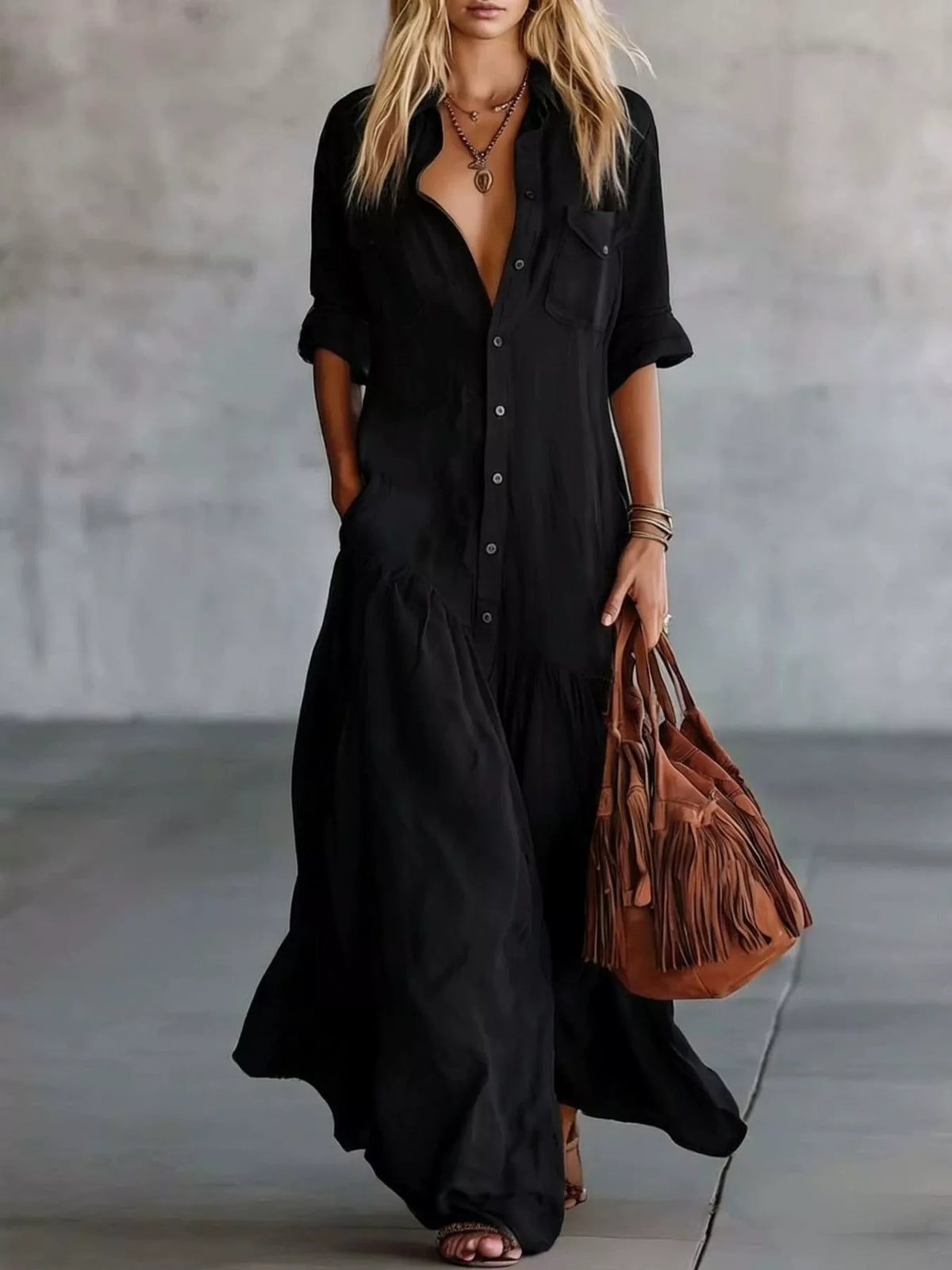 Robe longue Eva grande taille – photo produit 3