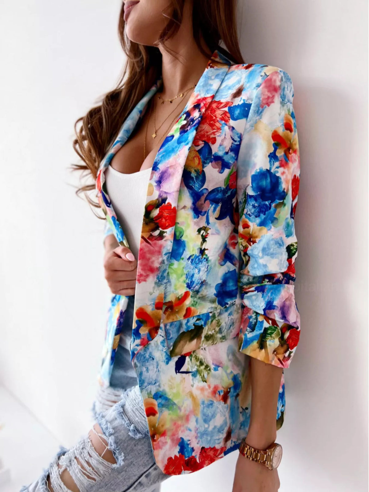 Blazer Yasmina fleuri – photo produit 3