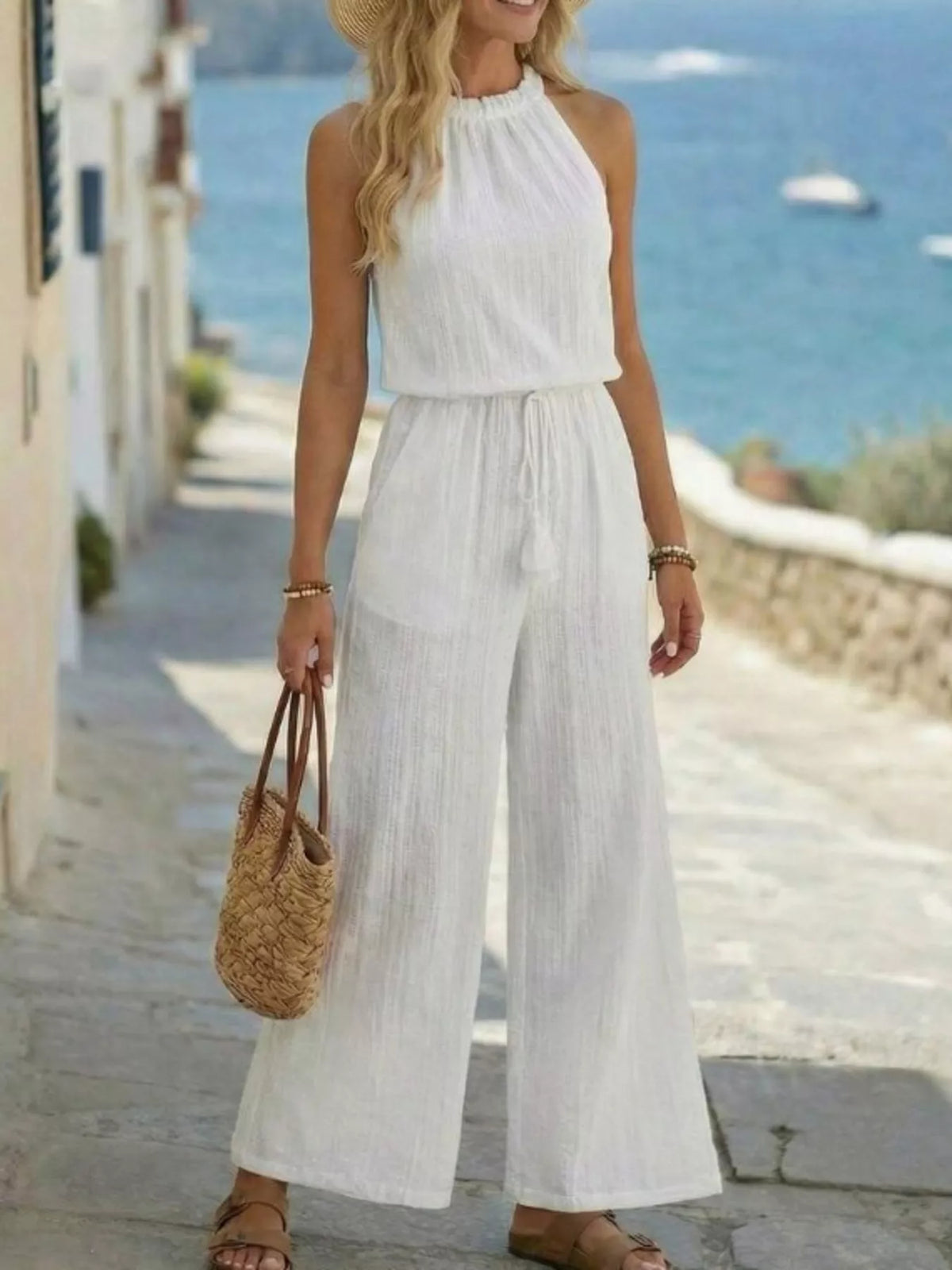 Combinaison Amina pantalon large – photo produit 4