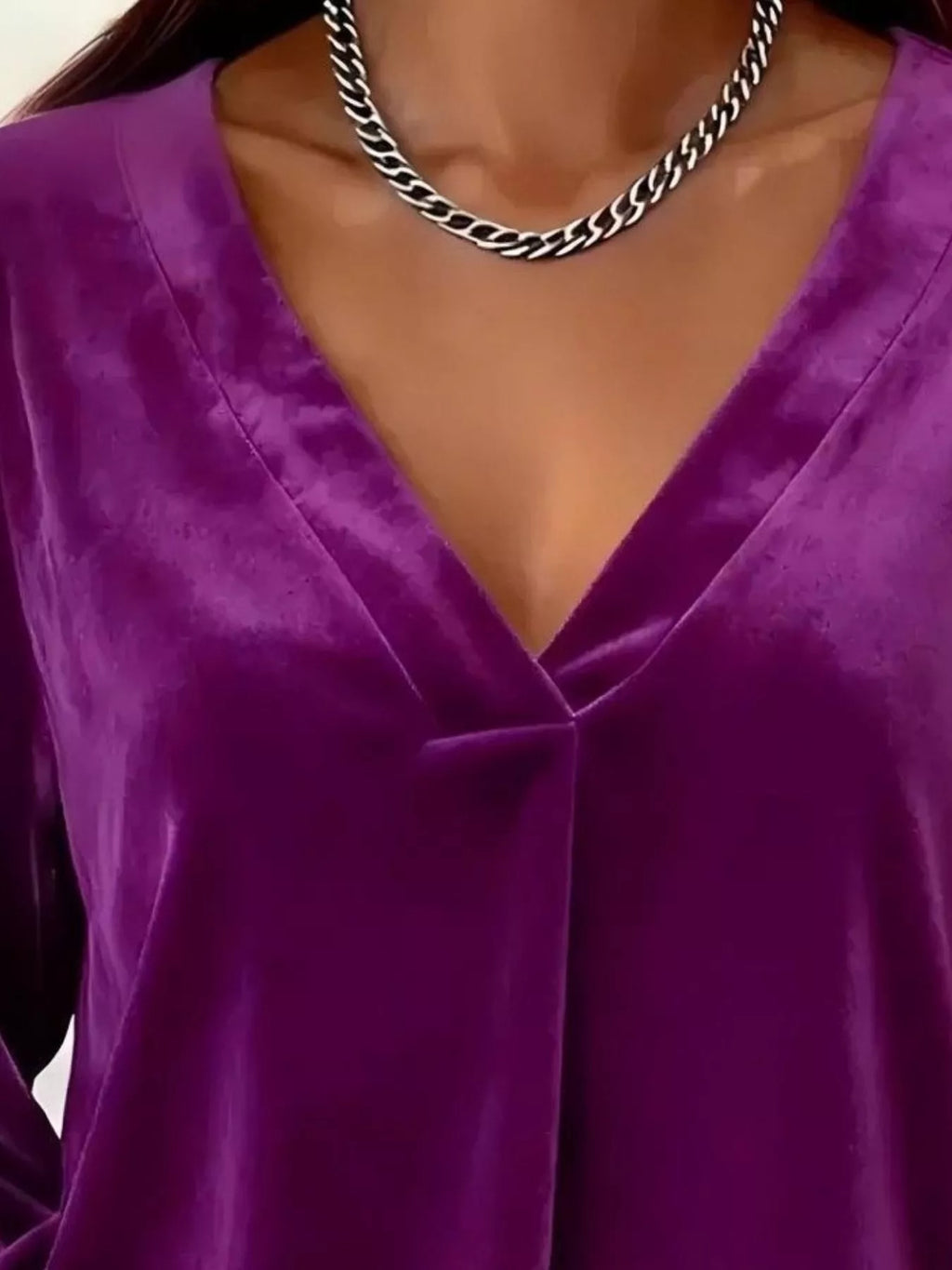 Blouse Iris en velours grande taille – photo produit 3