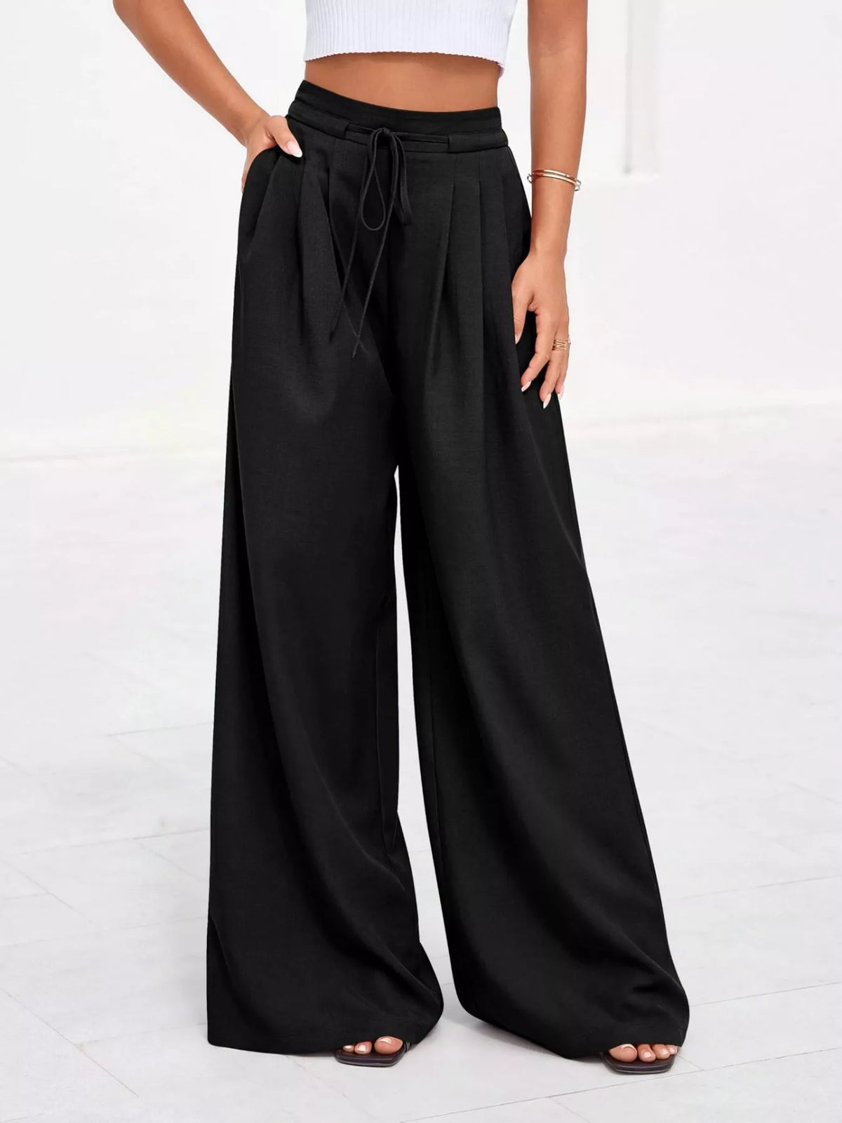 Pantalon Amélie large plissé – photo produit 7