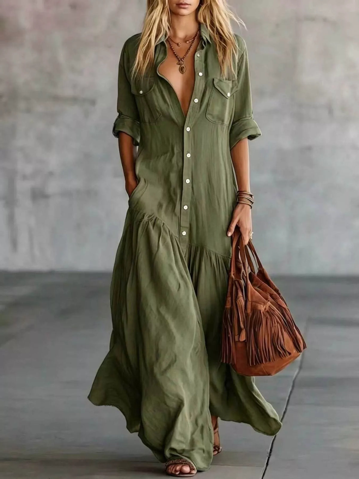 Robe longue Eva grande taille – photo produit 6