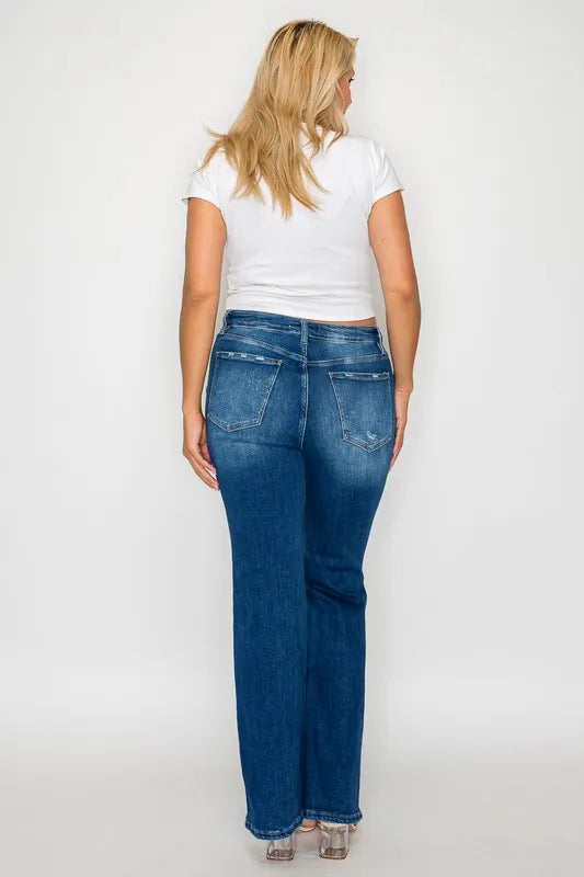 Jean Alessandra bootcut taille haute – photo produit 12