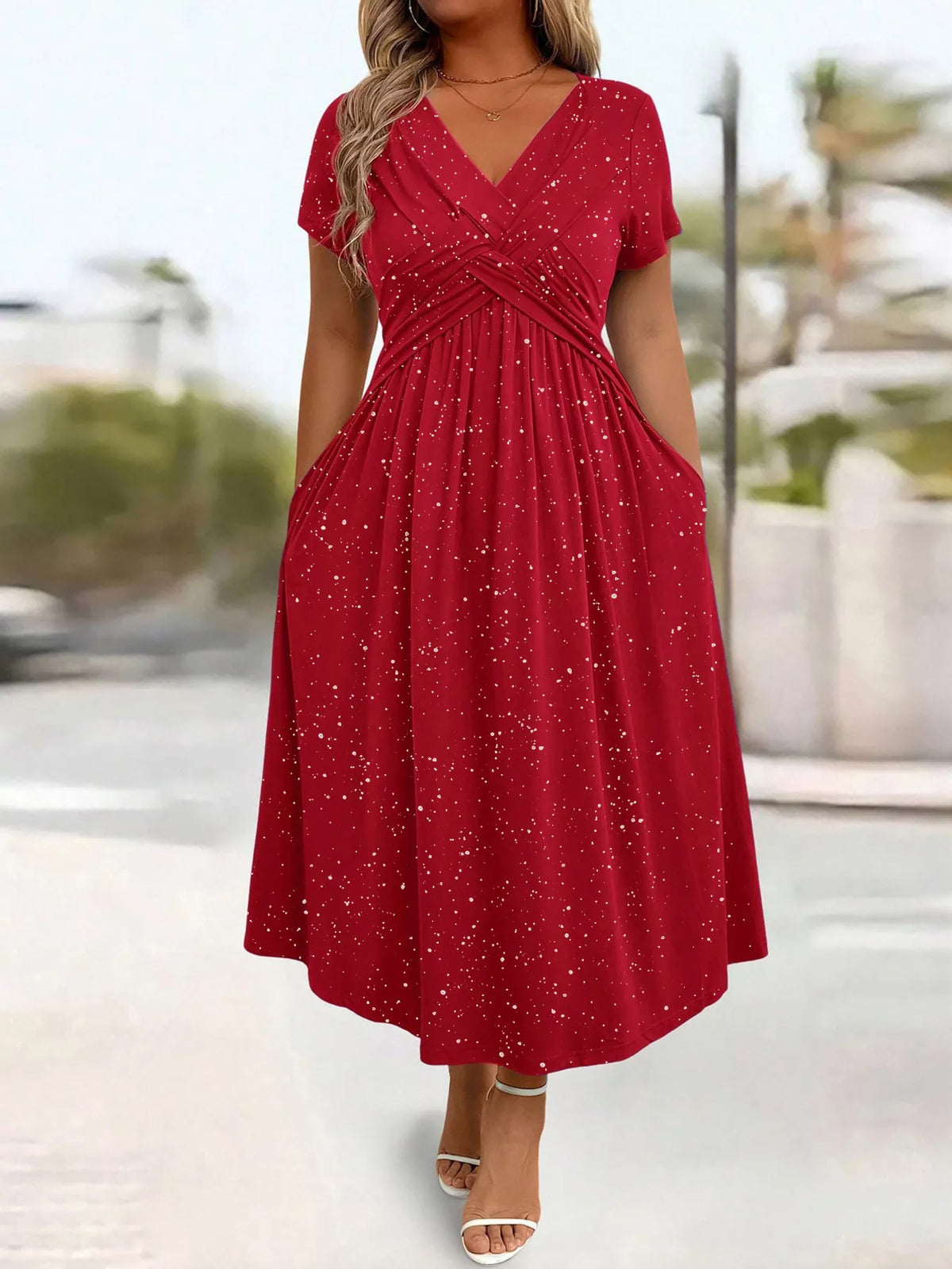 Robe midi Daphné pailletée – photo produit 2