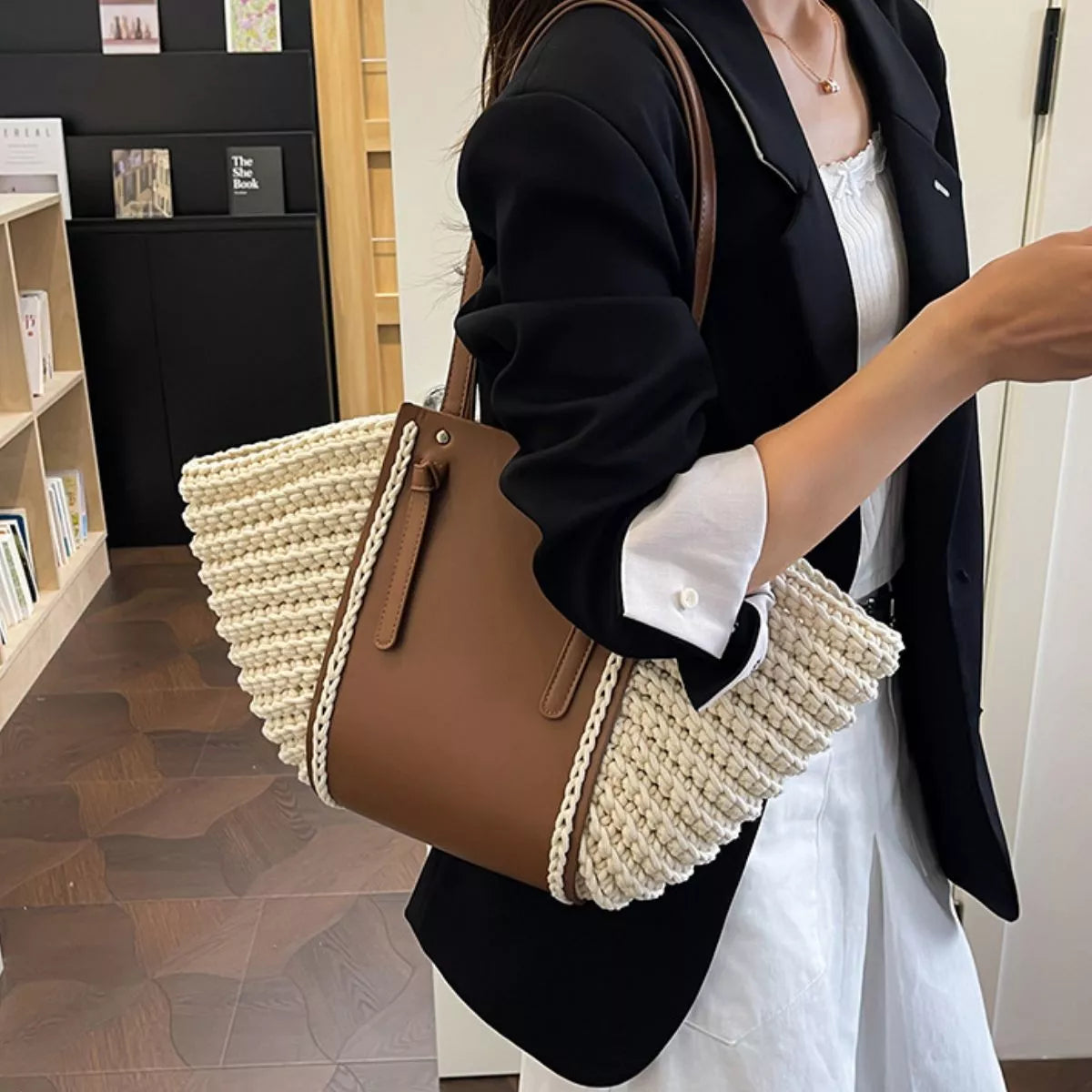 Sac Alma en paille tressée – photo produit 5
