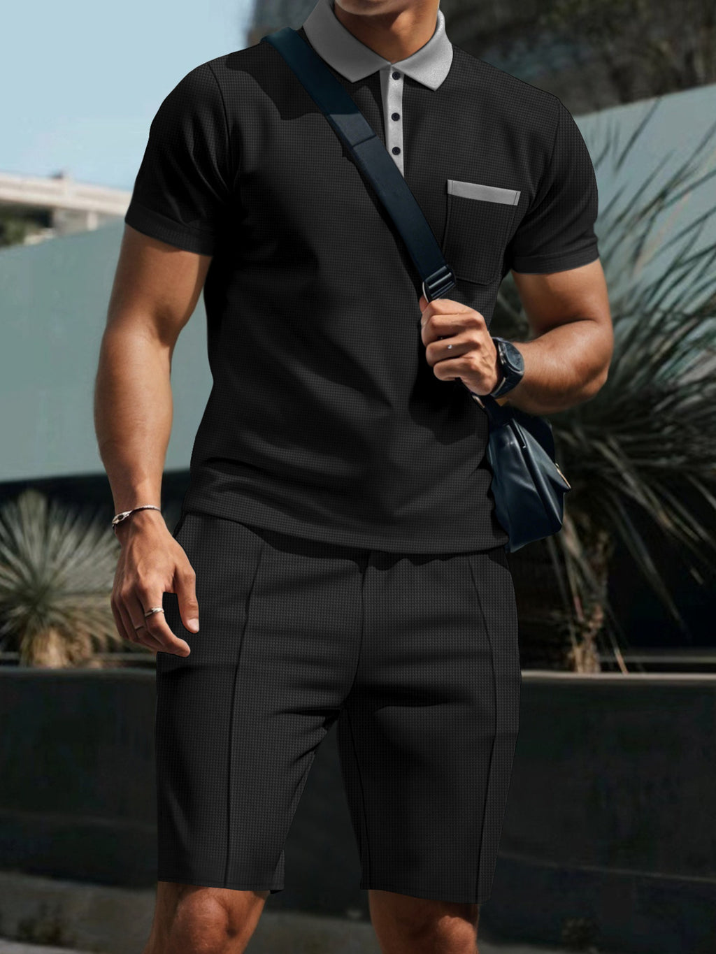 Ensemble Karim – polo short – photo produit 2
