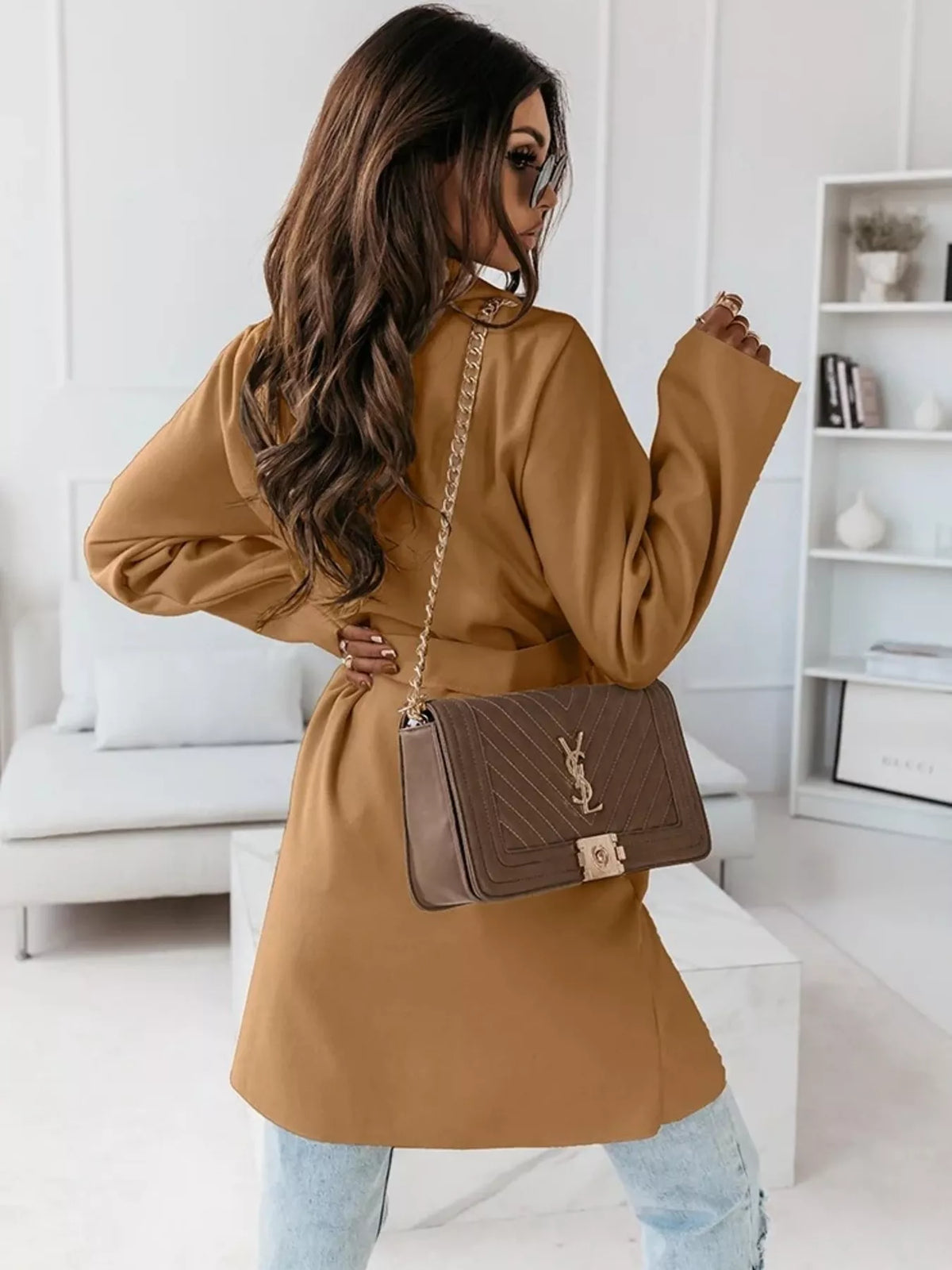 Manteau Thélia ceinturé – photo produit 2