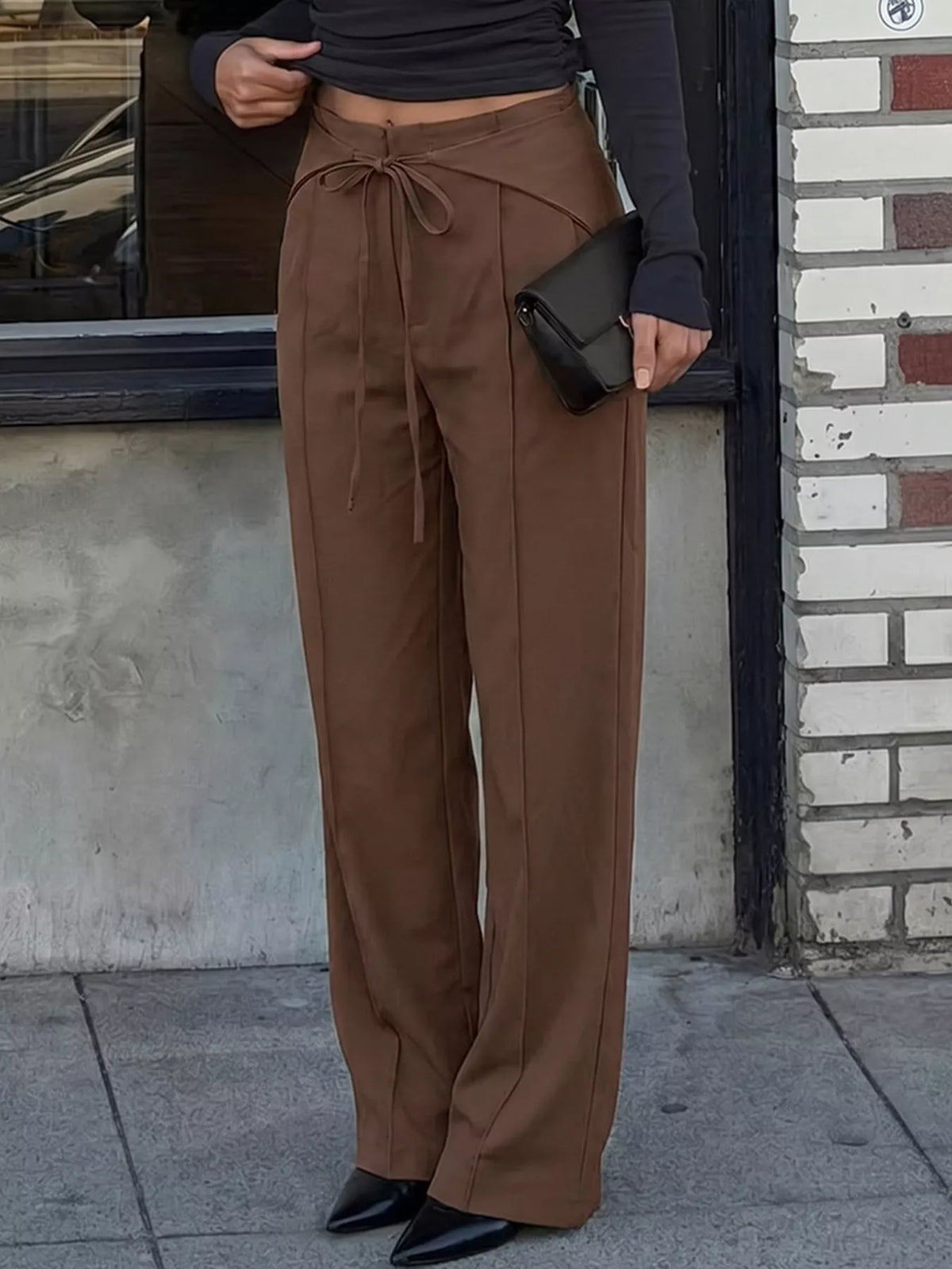 Pantalon Alba large à cordon – photo produit 1