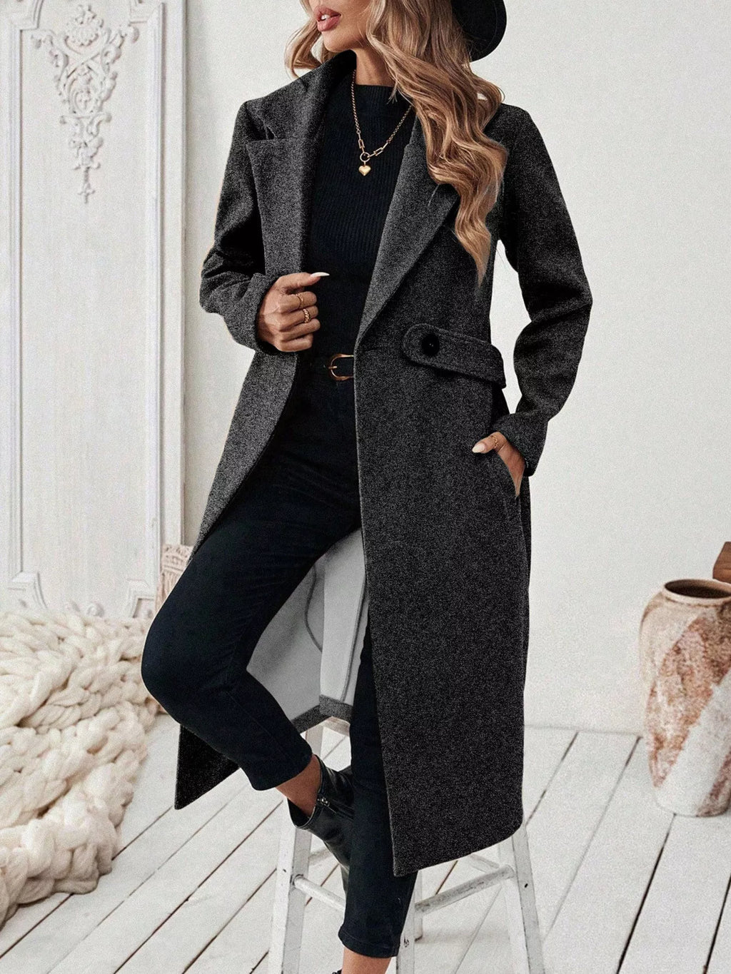 Manteau Clara en laine mélangée – photo produit 8