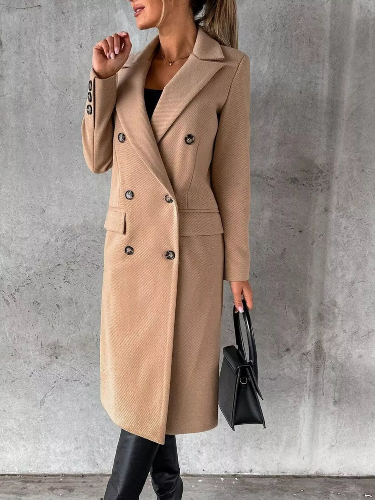 Manteau Calypso – long croisé – photo produit 6