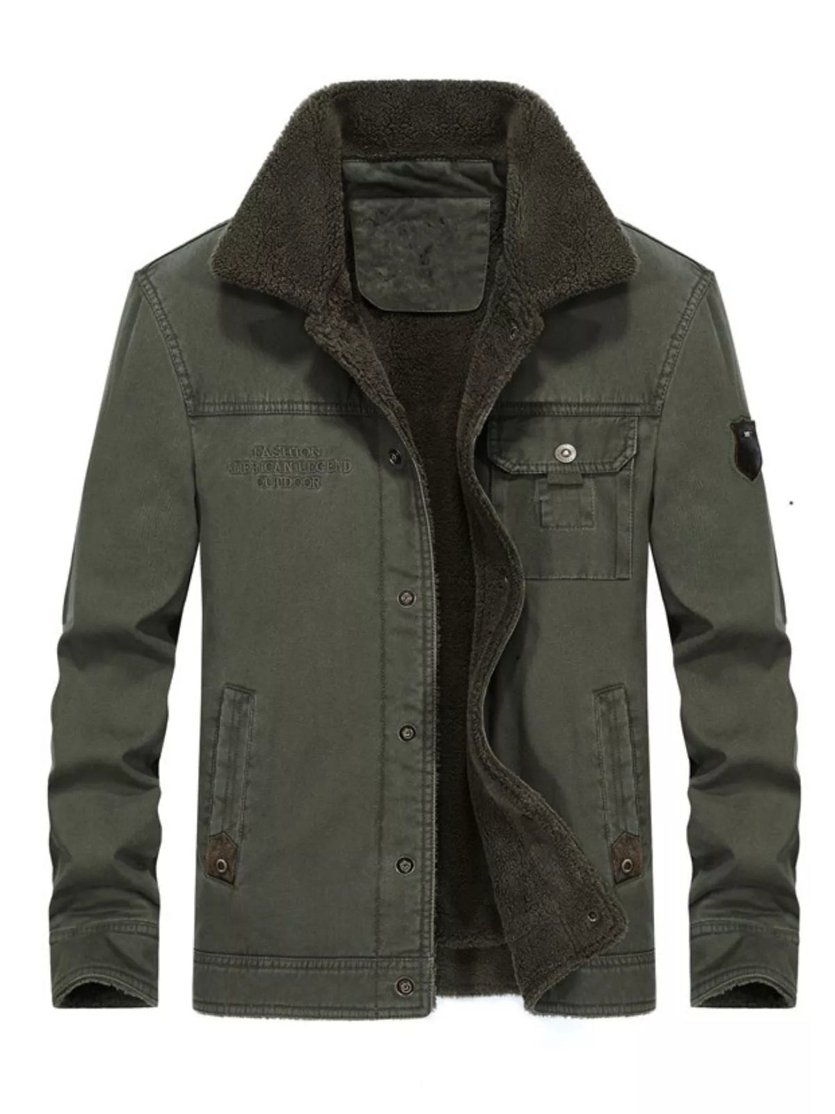 Veste homme Mahdi doublée sherpa – photo produit 1