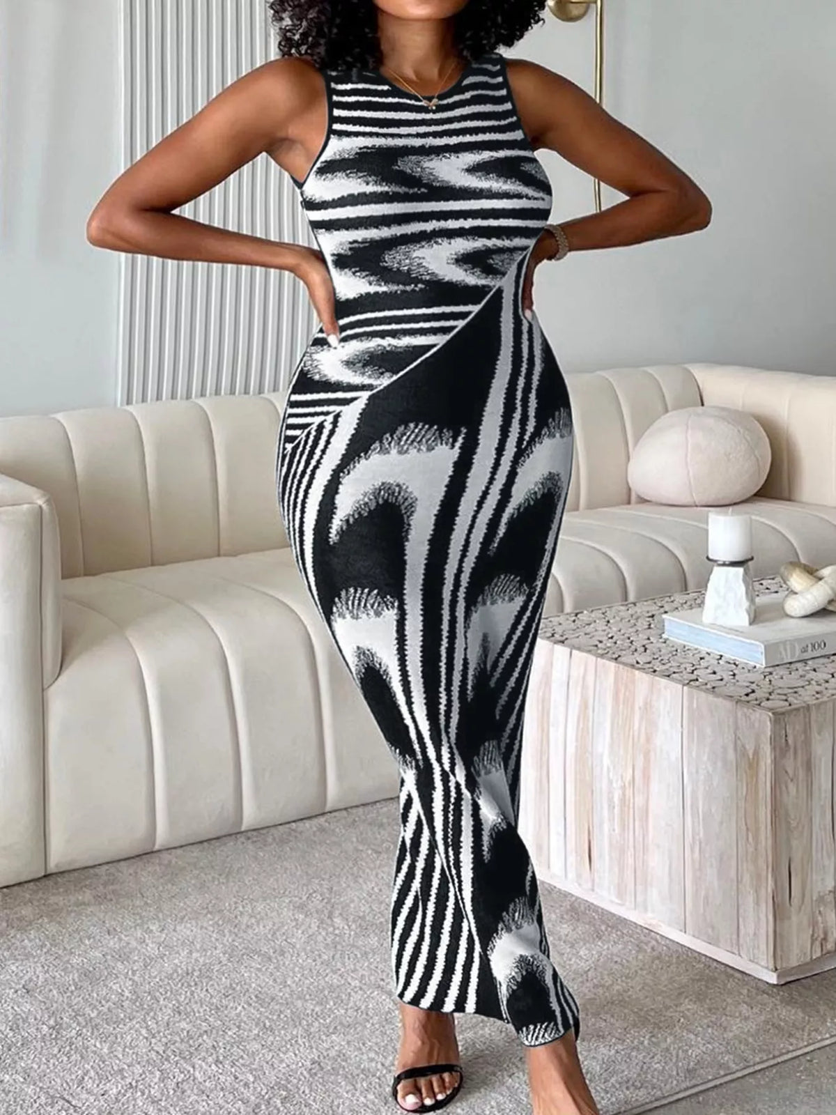 Robe longue Maya moulante – photo produit 5