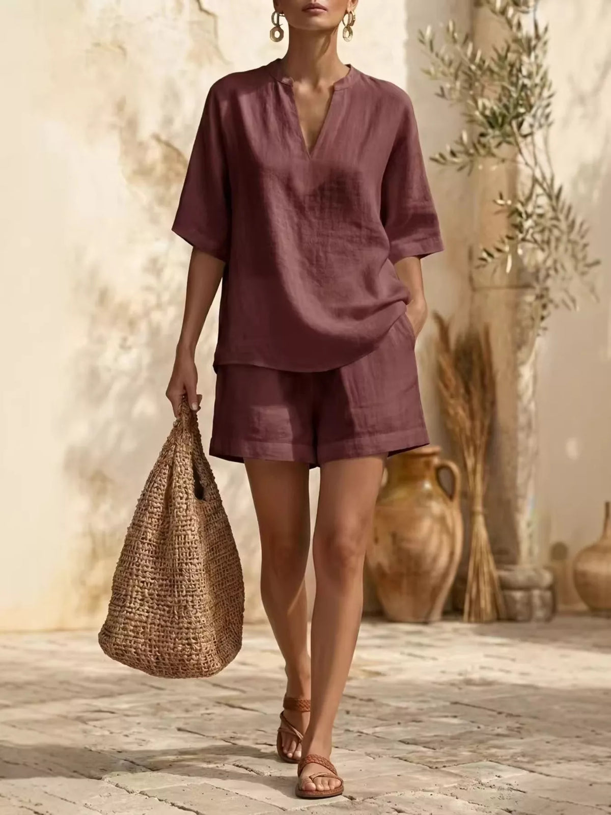 Ensemble Aïna top et short – photo produit 7