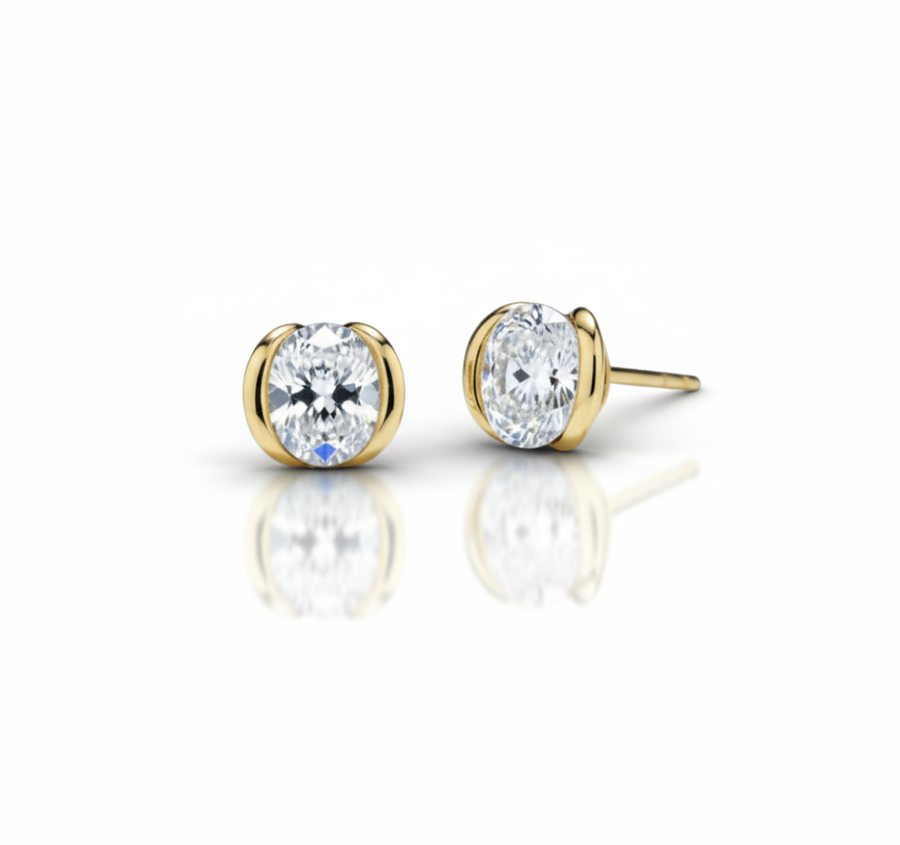 Boucles d’oreilles Flora en or 14 carats