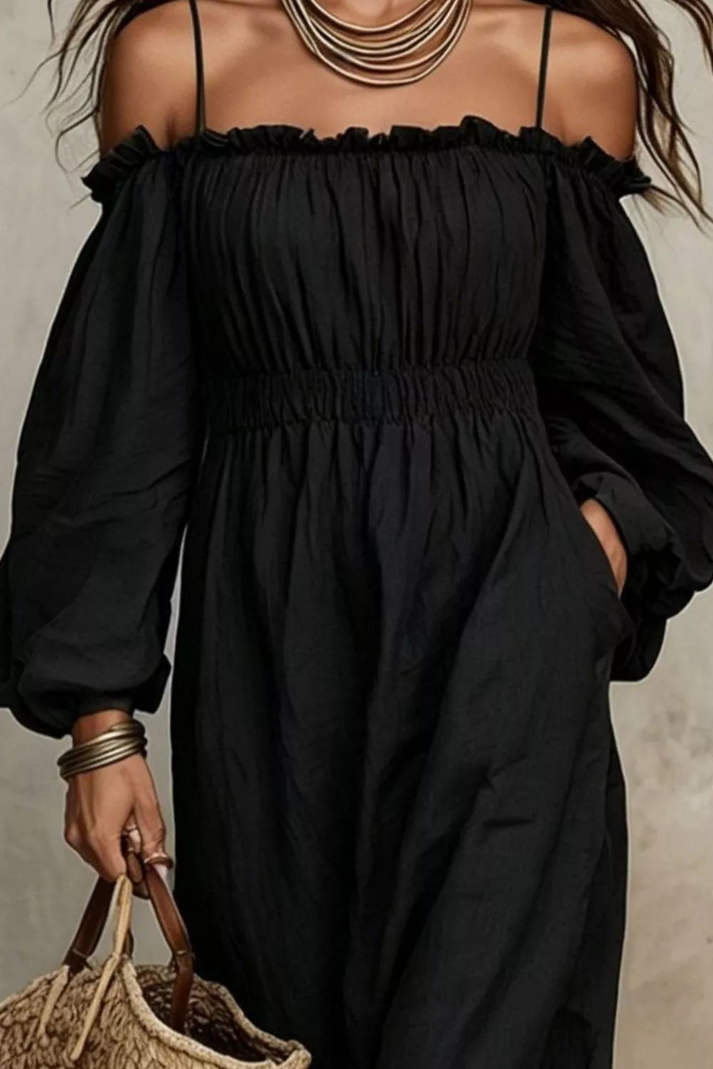 Robe Ilyana manches ballon – photo produit 8