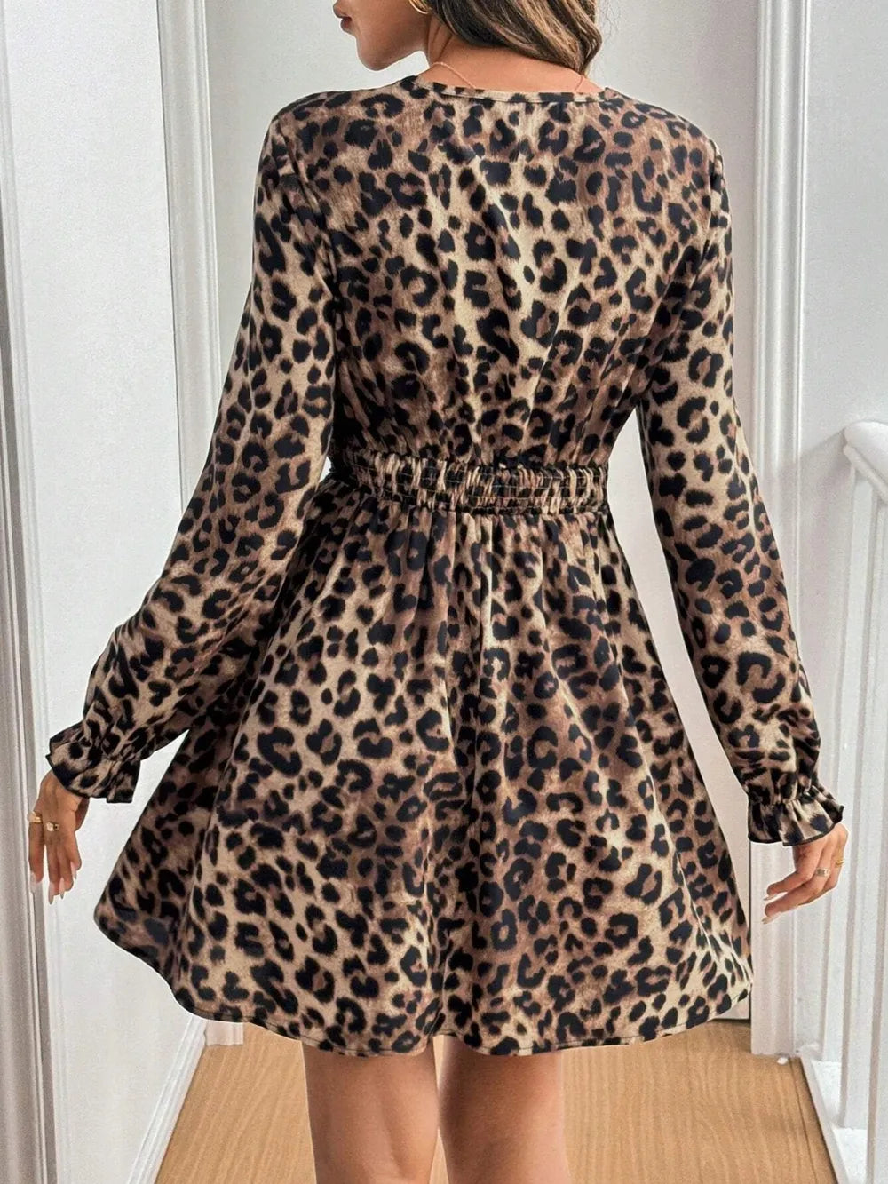 Robe courte Kenza léopard – photo produit 3