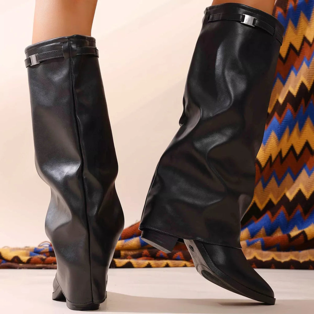 Bottines Ana à talon carré – photo produit 4