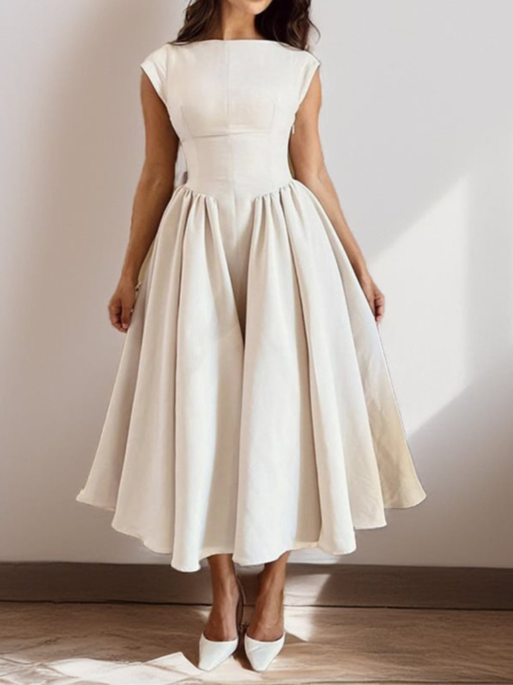Robe midi Maya trapèze – photo produit 1