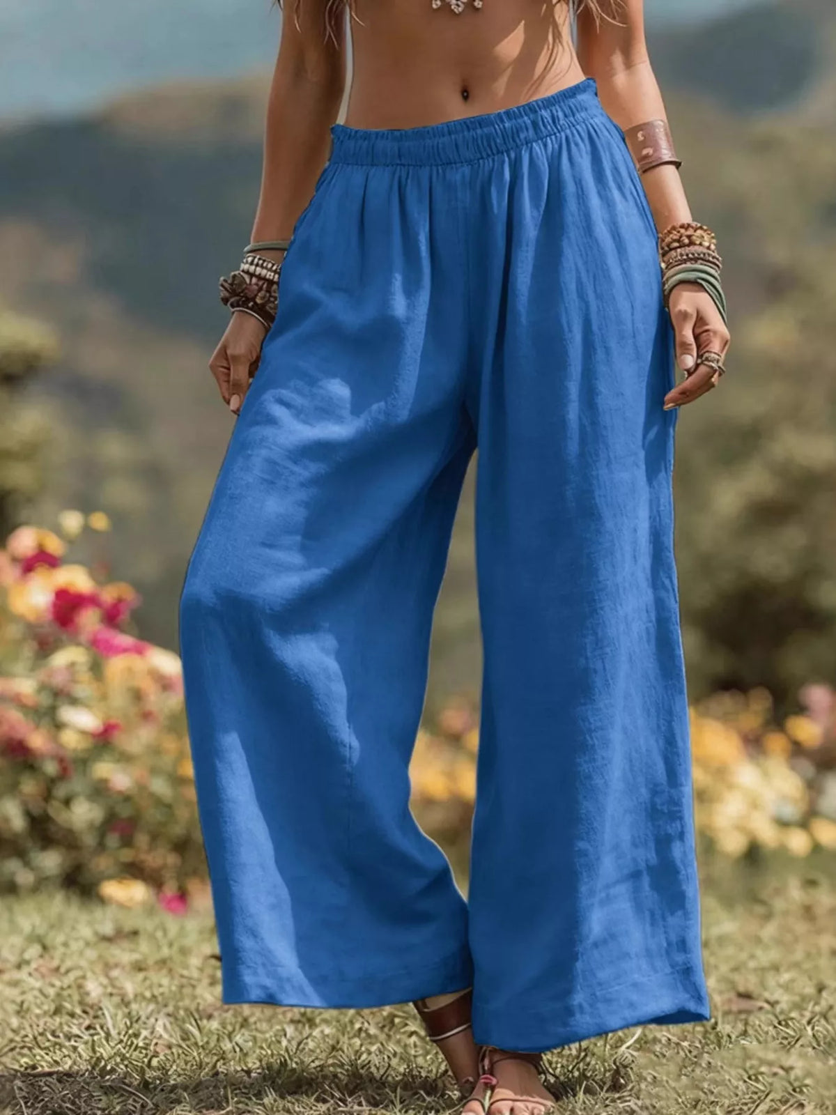 Pantalon bohème Jade grande taille – photo produit 3