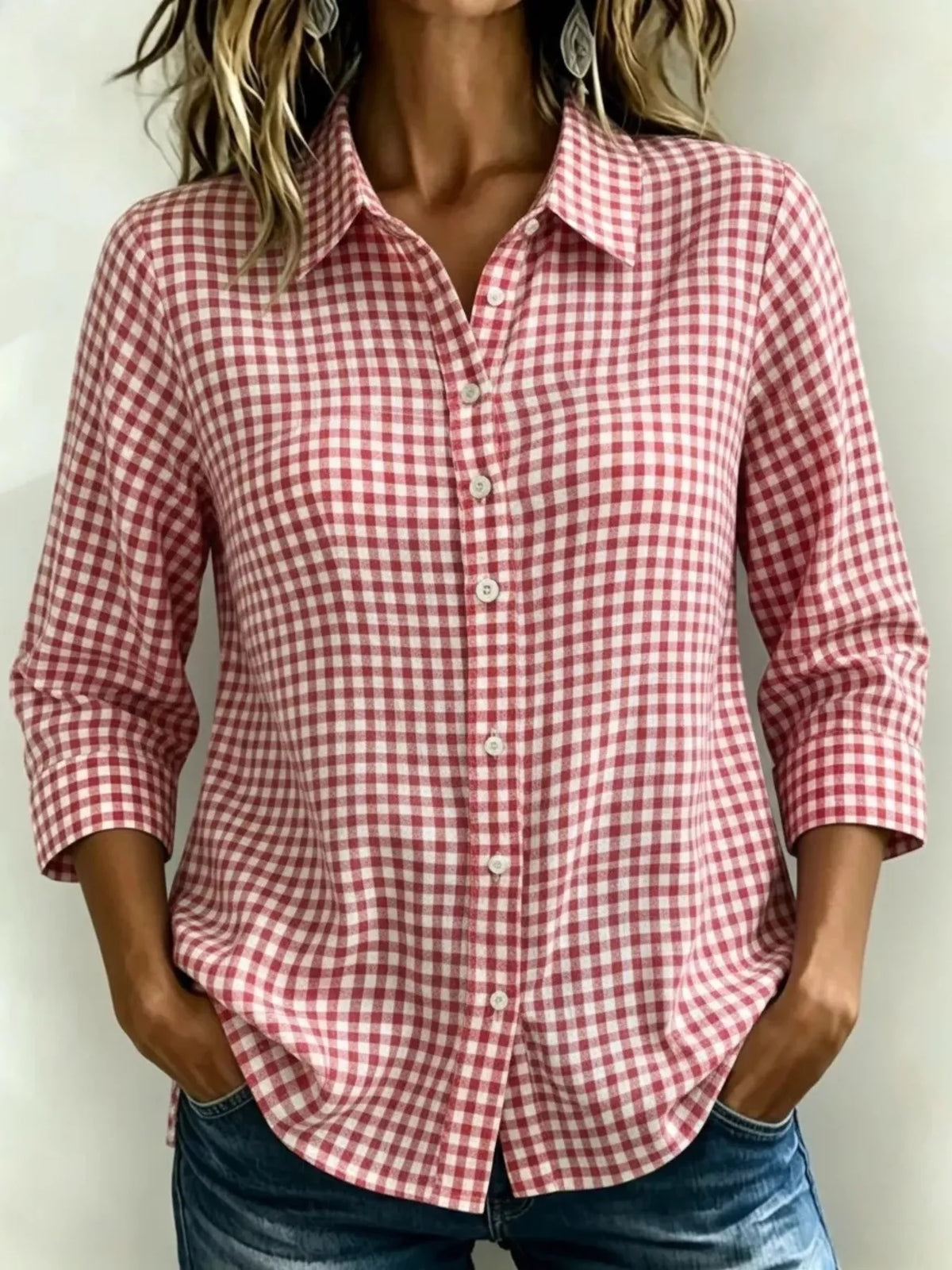 Chemise Céliane à carreaux – photo produit 9