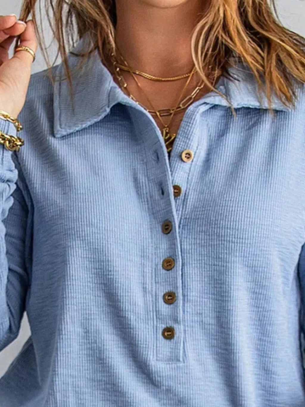 Top Mila à boutons grande taille – photo produit 2