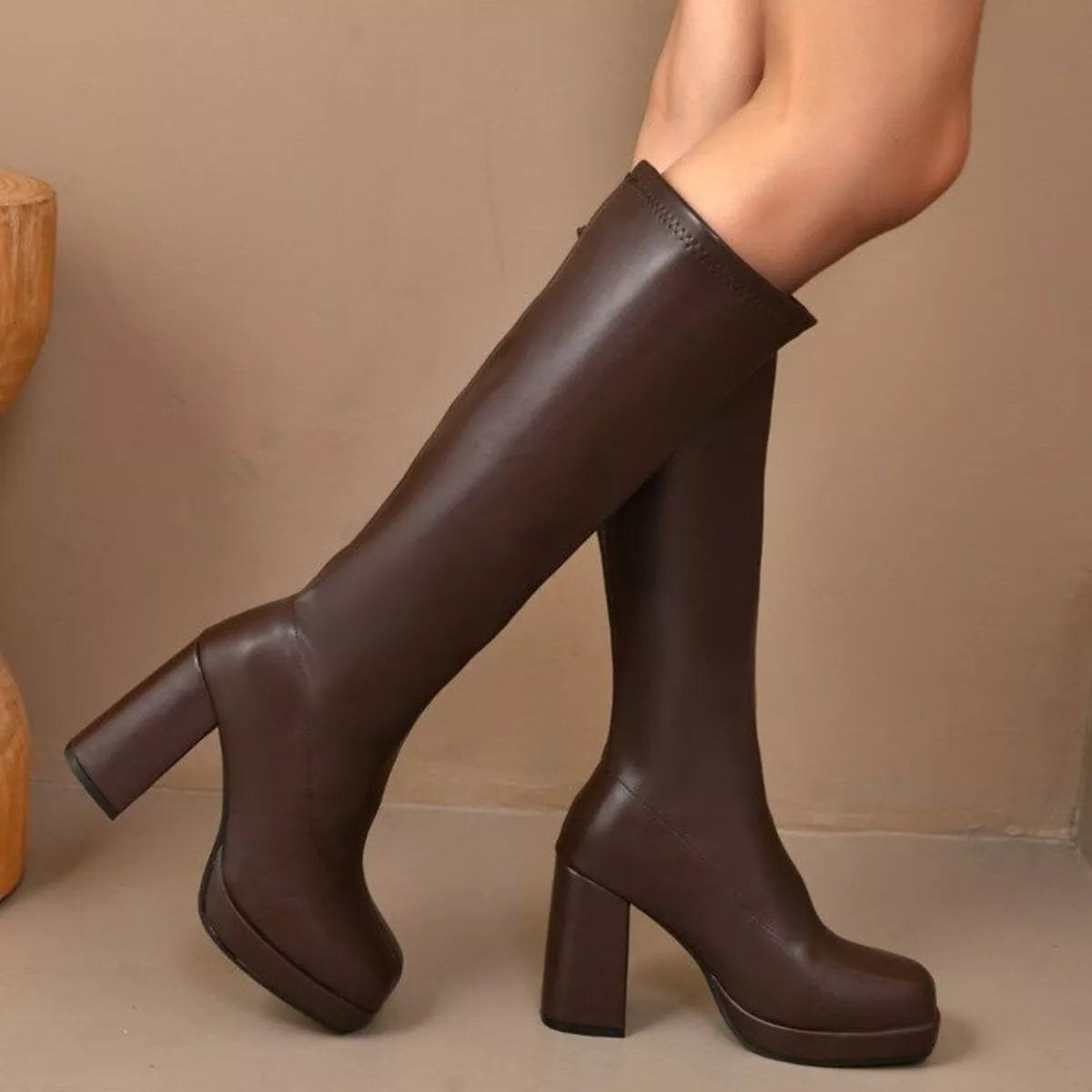 Bottines Pauline à bout carré – photo produit 4