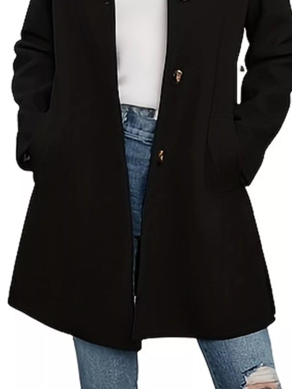 Manteau Mirella – boutonné manches longues – photo produit 6