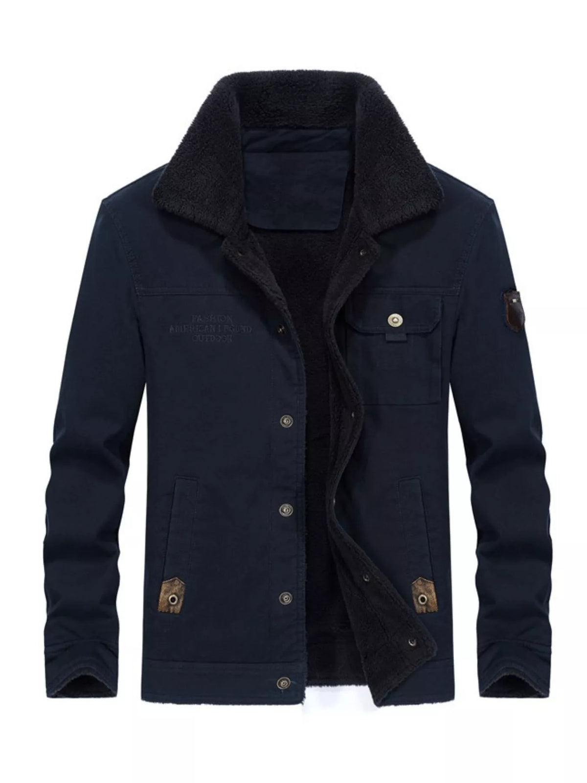 Veste homme Mahdi doublée sherpa – photo produit 3