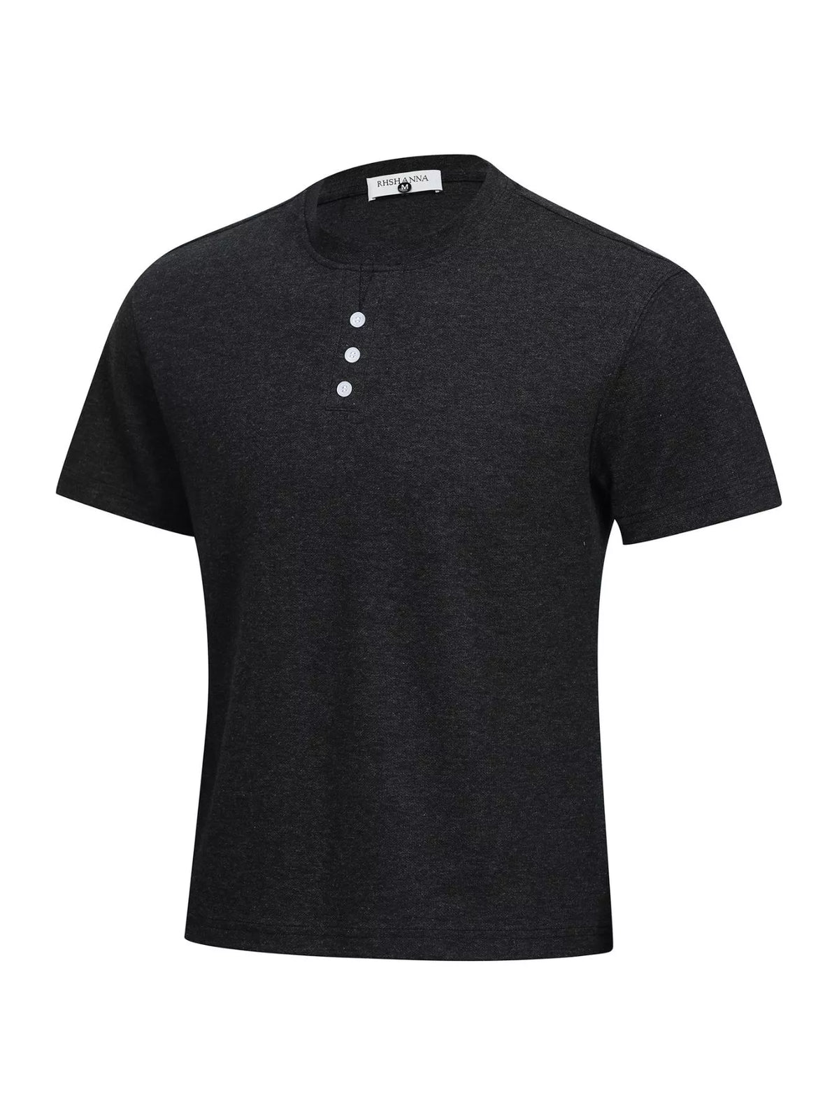 T-shirt Lucien – Henley à détail boutons – photo produit 1