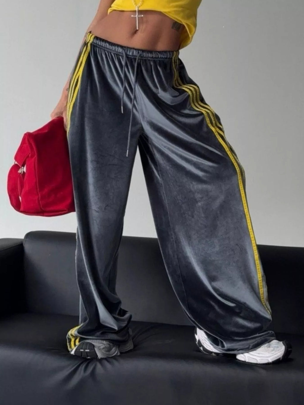 Pantalon Daisy à bandes latérales – photo produit 1