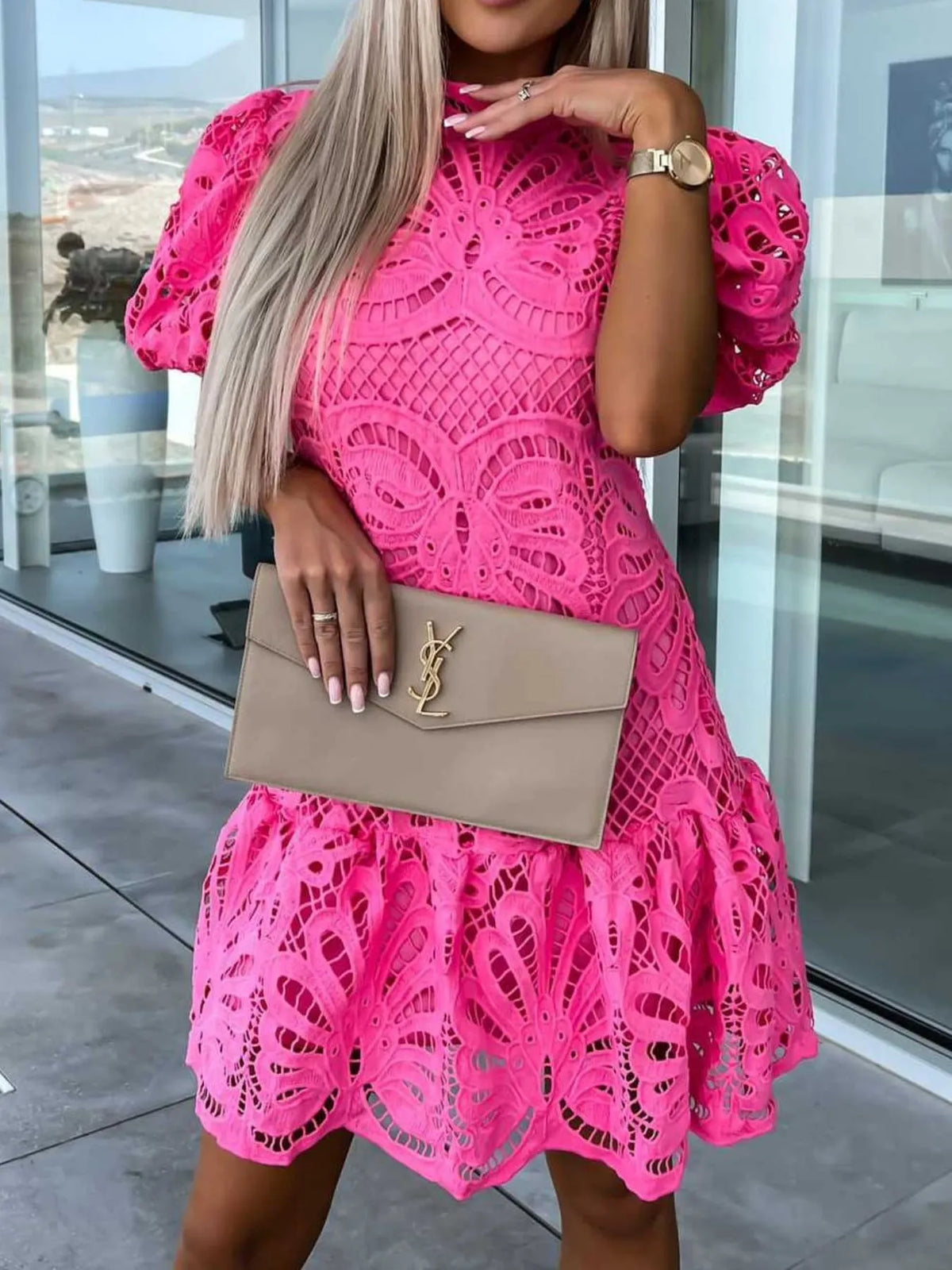 Robe Jade en dentelle – photo produit 5