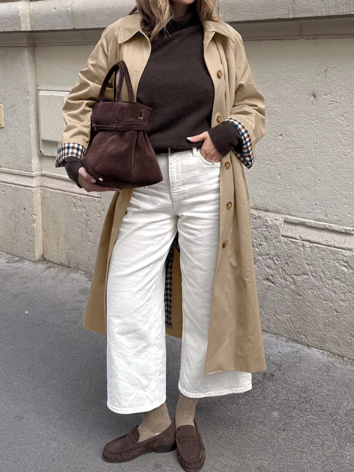 Trench Perla à doublure carreaux – photo produit 5