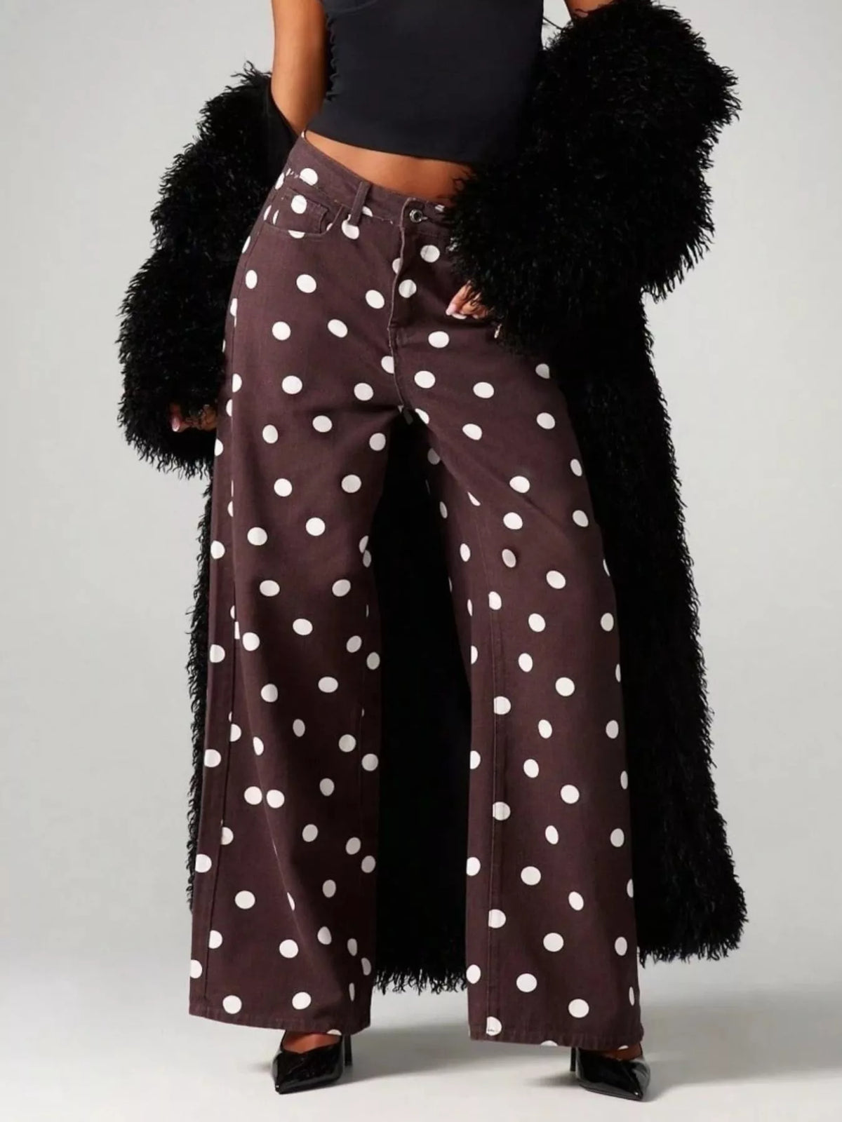 Jean Diva large à pois – photo produit 6