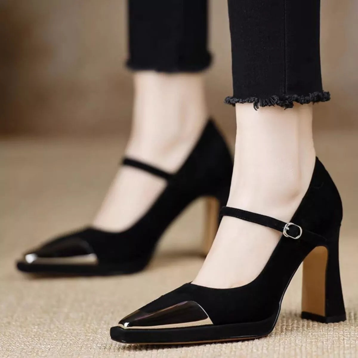 Escarpins Clara à talon carré – photo produit 2