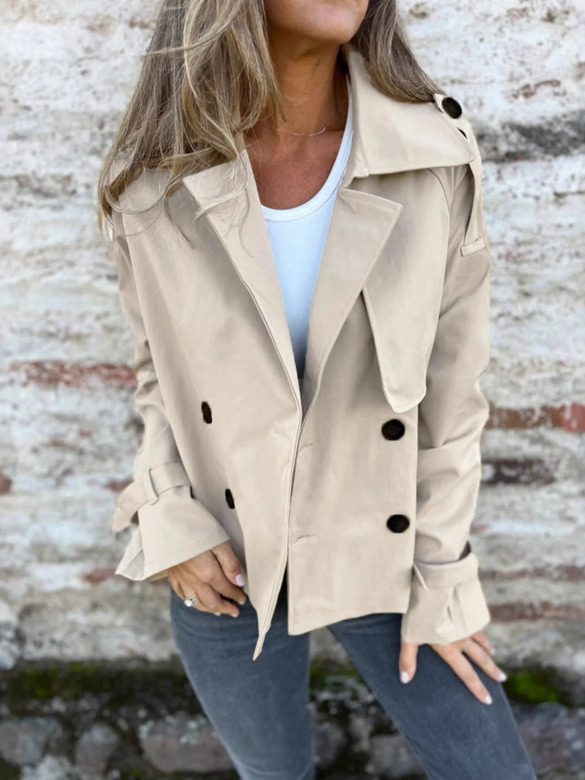 Trench Élise boutonné grande taille – photo produit 2