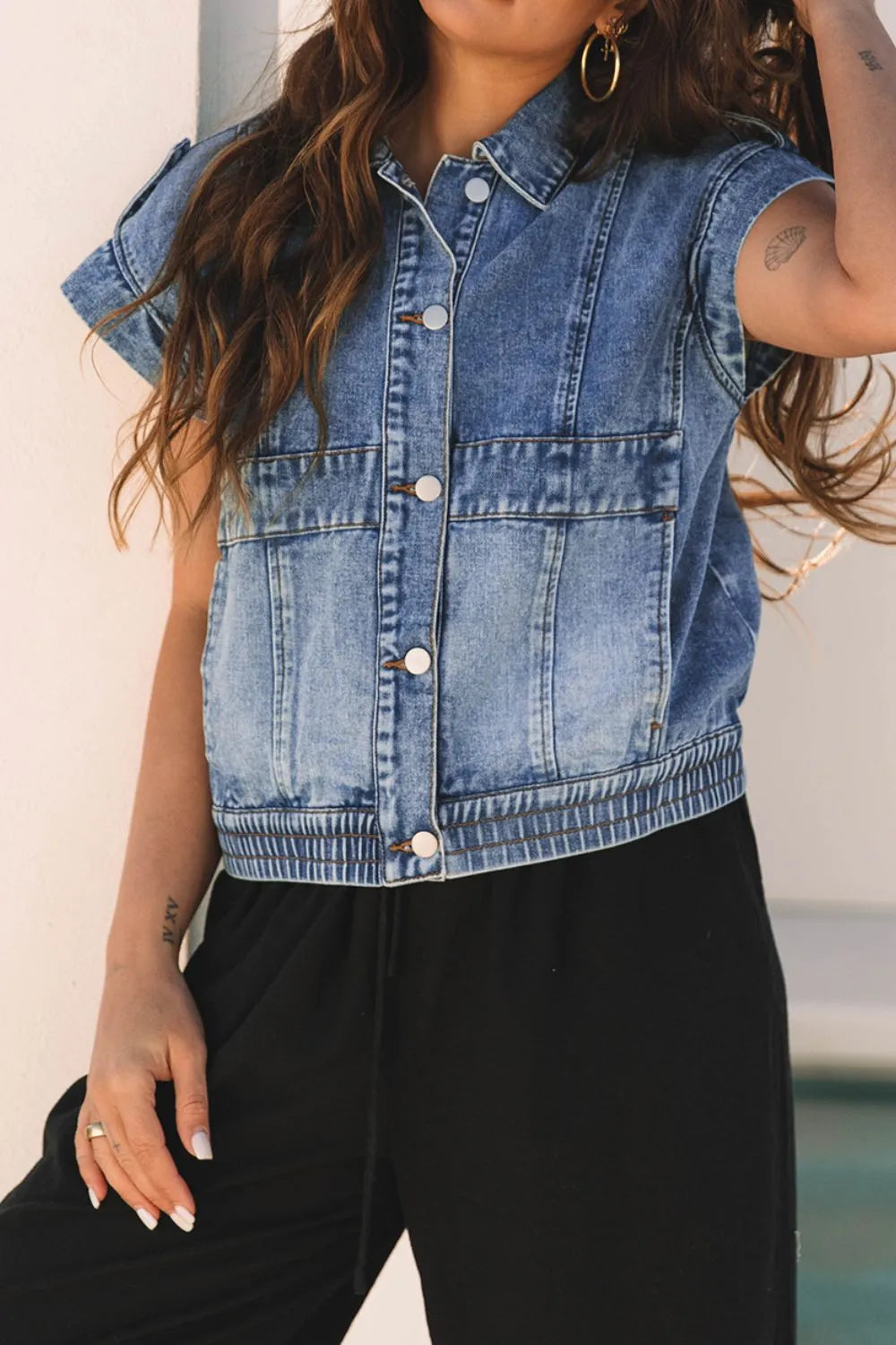 Veste Louane en jean – photo produit 3