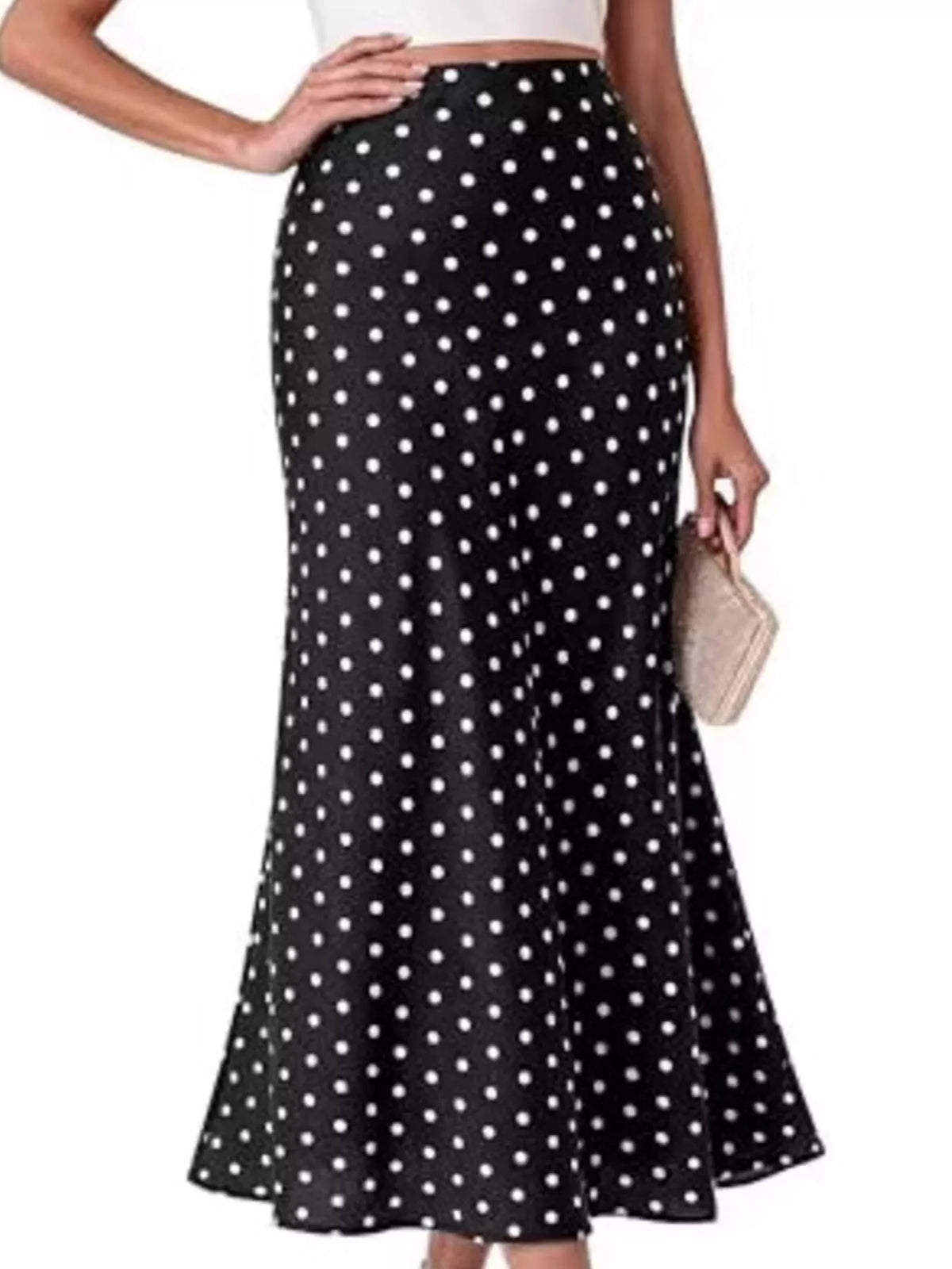 Jupe Erell – midi sirène taille haute – photo produit 4