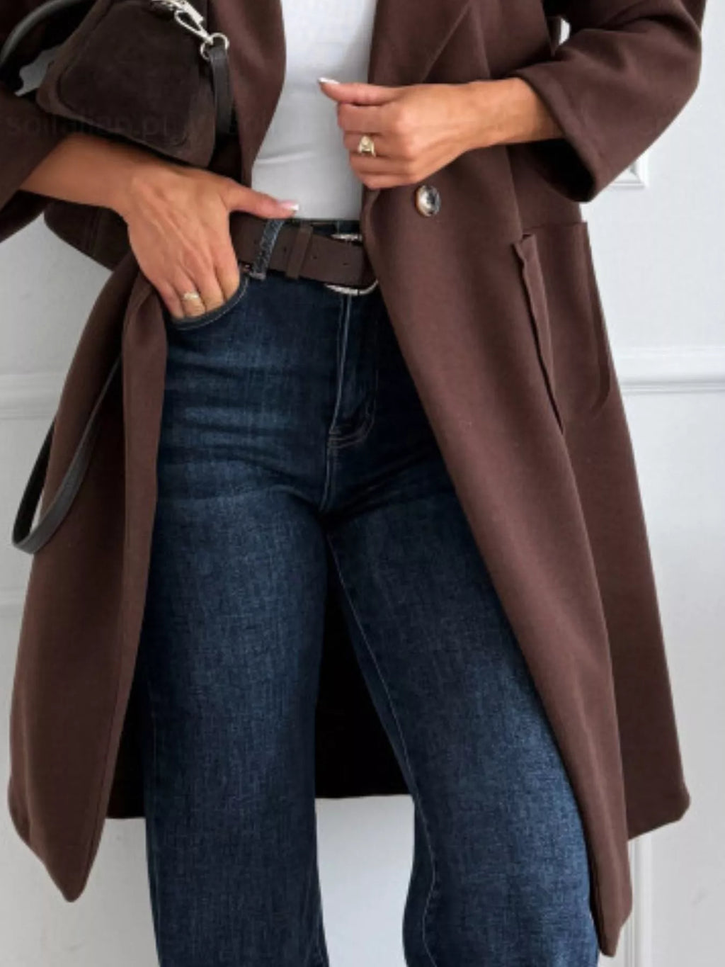 Trench Aveline – droit à simple boutonnage – photo produit 6