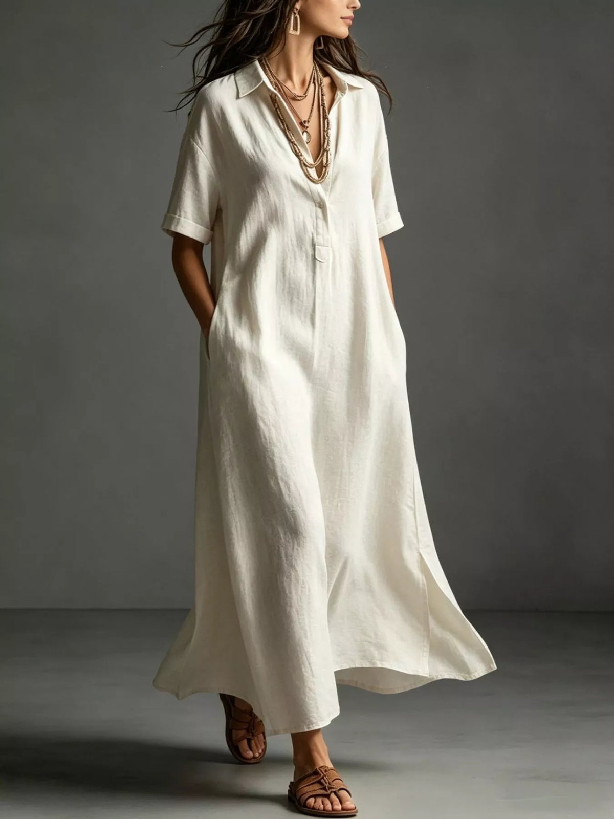 Robe chemise Maya grande taille – photo produit 2