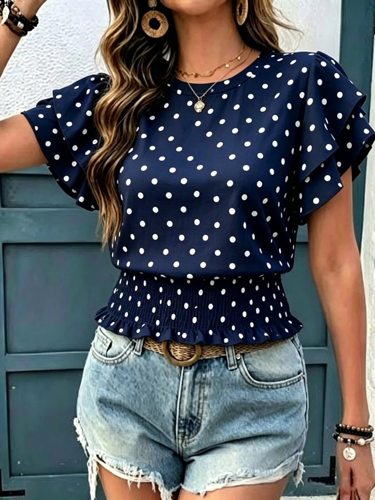 Blouse Albane à pois – photo produit 10