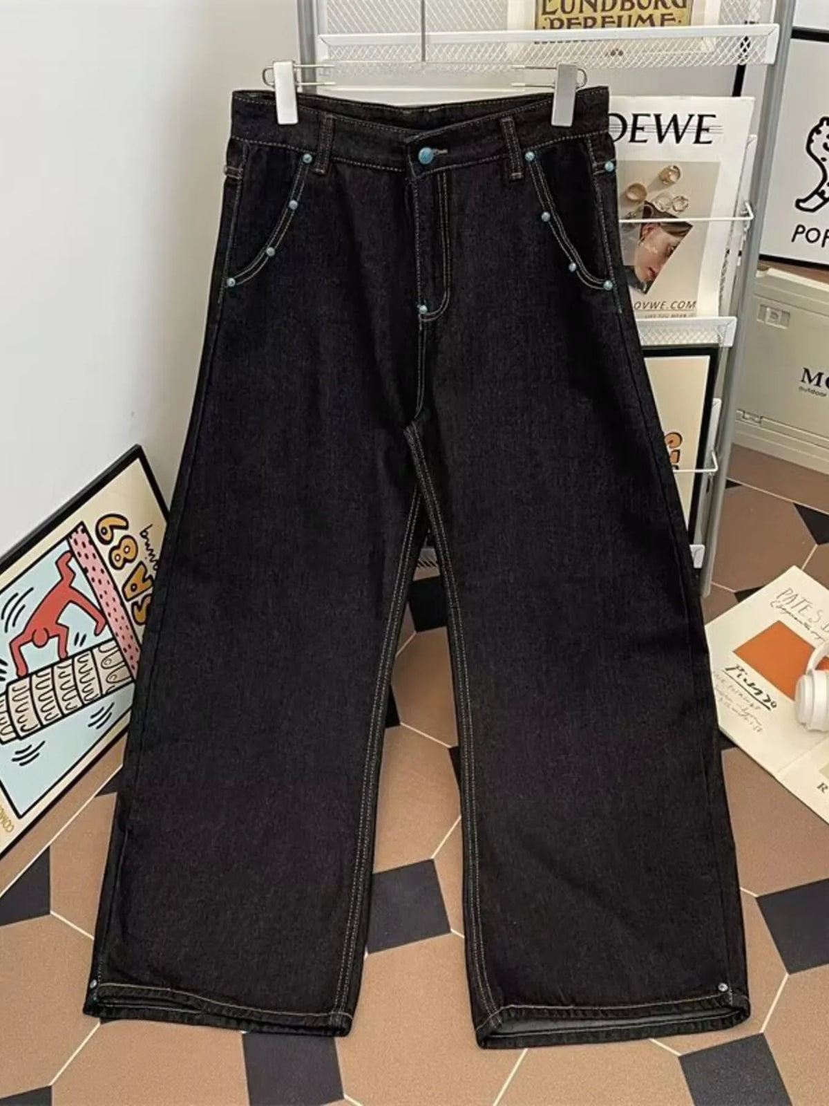 Jean homme Léo coupe large – photo produit 1